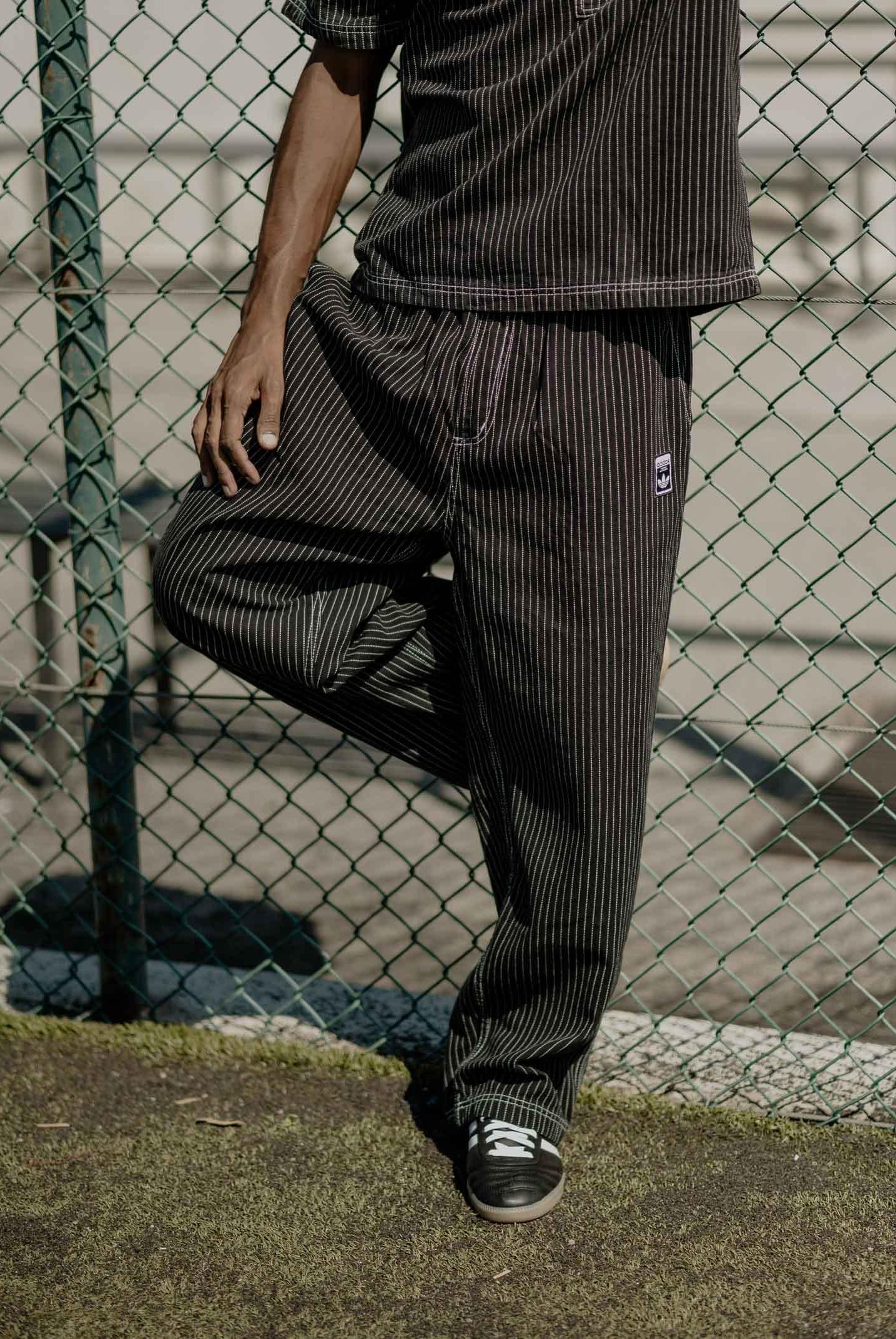 ADIDAS ORIGINALS Pantalone Wabash Loose Chino nero da uomo JW0180 ADIDAS ORIGINALS