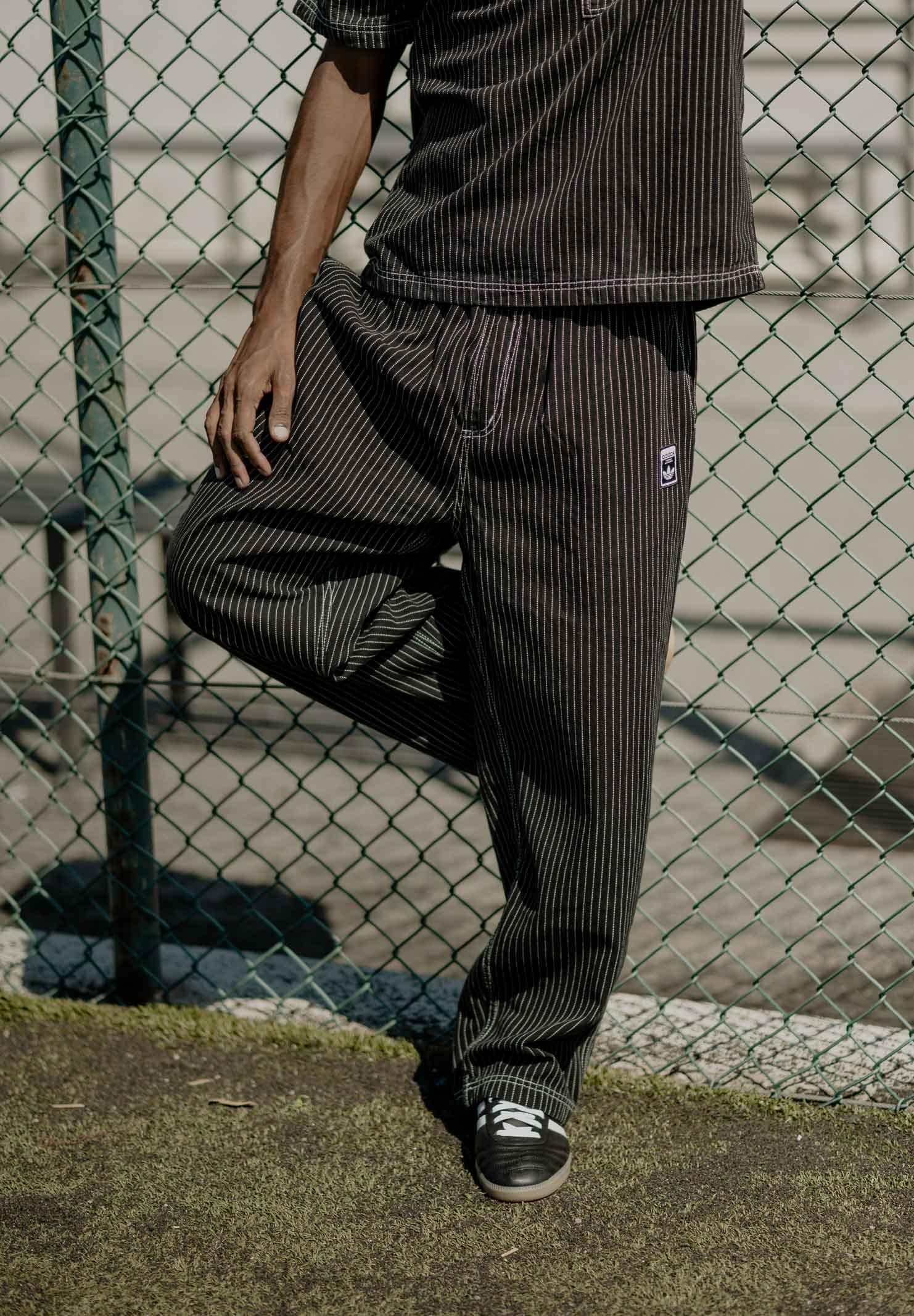 ADIDAS ORIGINALS Pantalone Wabash Loose Chino nero da uomo JW0180 ADIDAS ORIGINALS