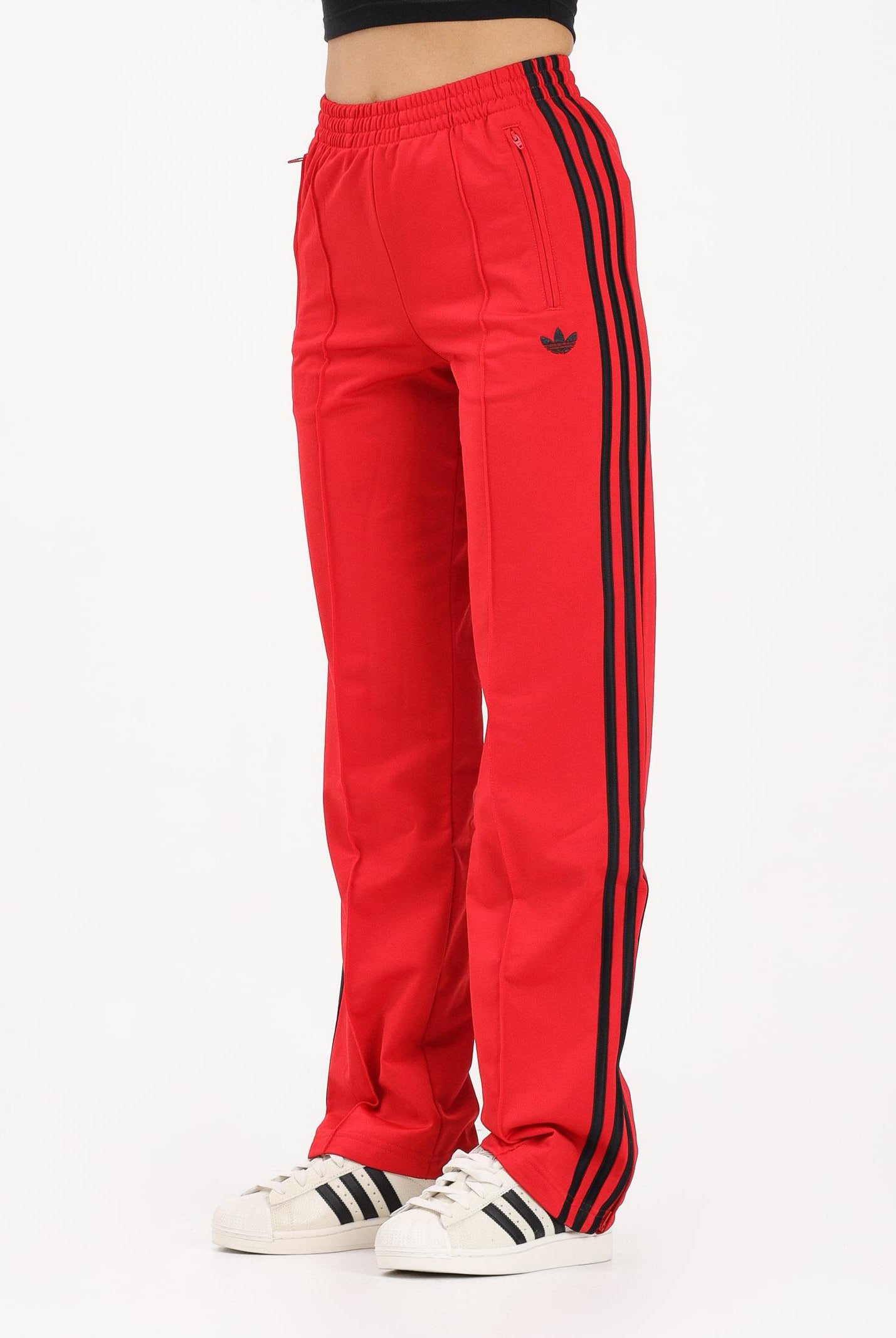ADIDAS ORIGINALS Pantalone sportivo FIREBIRD CLASSIC rosso e nero da donna KD3648 . ADIDAS ORIGINALS