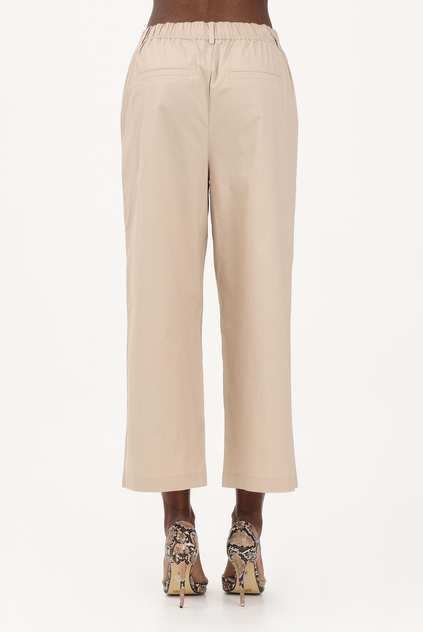 ONLY Pantalone cropped beige da donna 15370610 OXTA ONLY