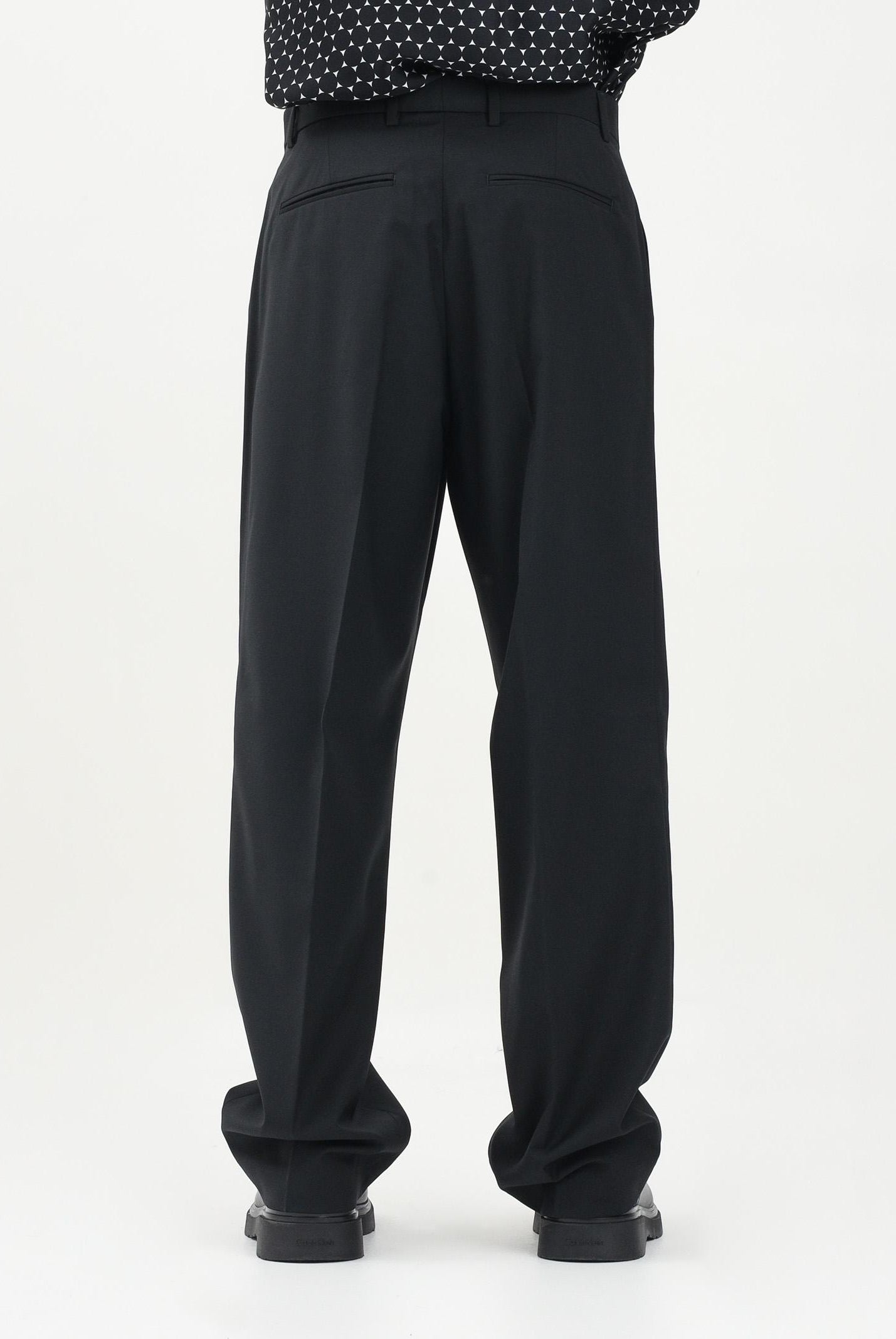 Pantalone elegante nero da uomo PA3235 009 I'M BRIAN