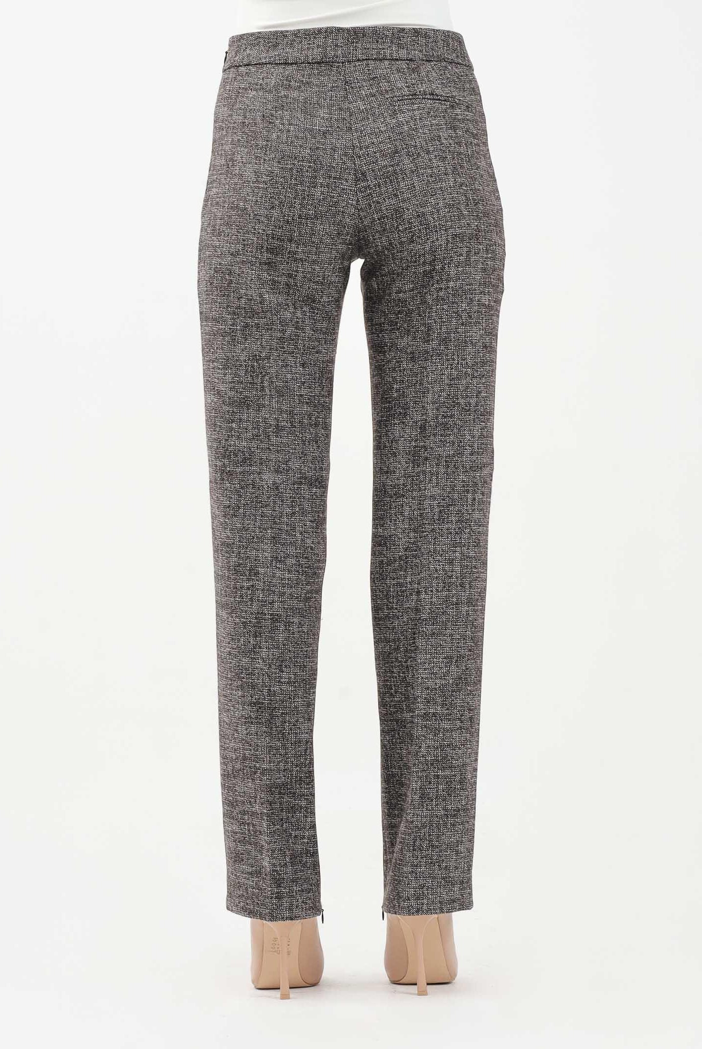 PINKO Pantalone marrone donna in flanella 105634A2SK ZM7 PINKO