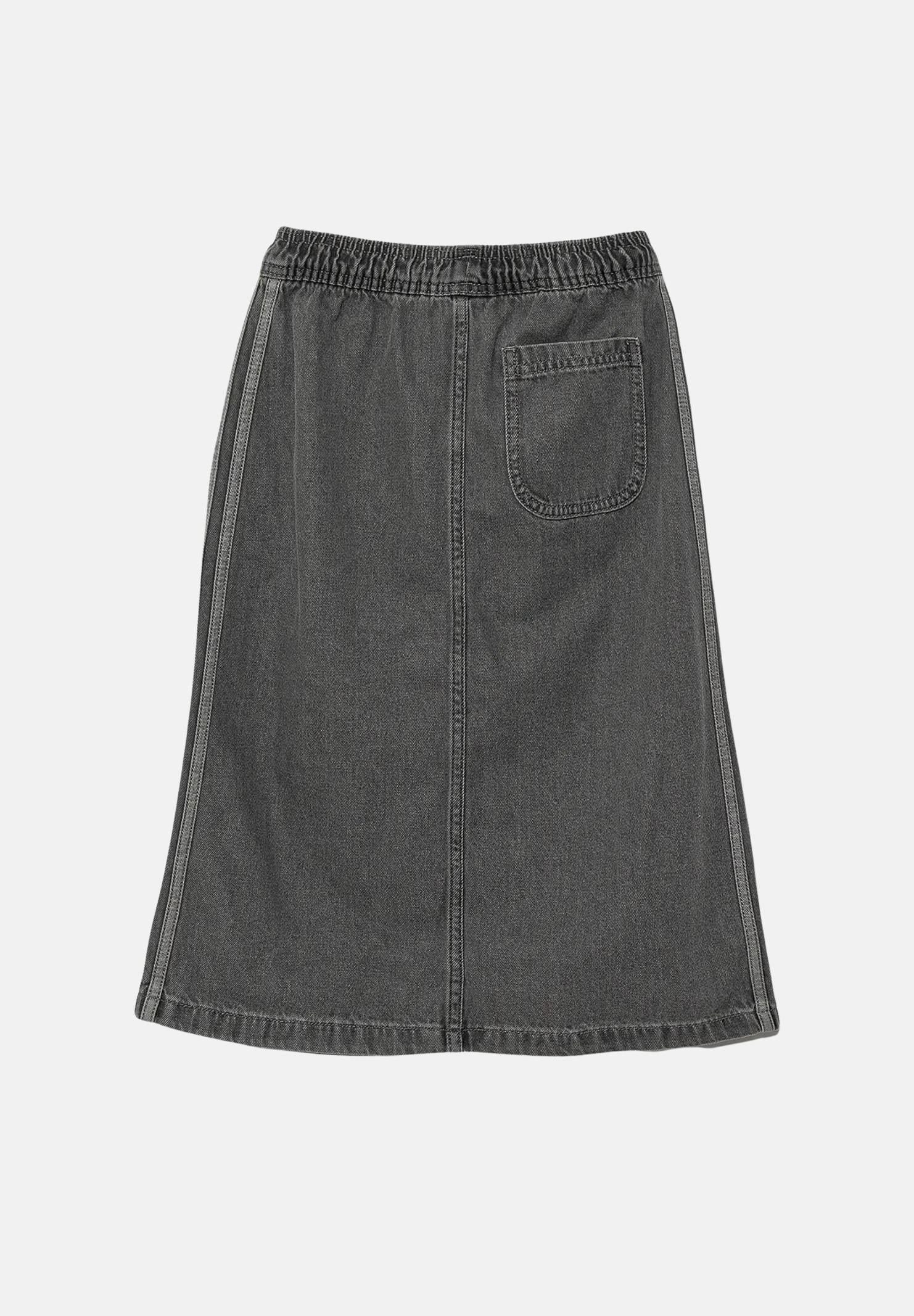 ADIDAS ORIGINALS Gonna in denim grigio da bambina JY3561 ADIDAS ORIGINALS