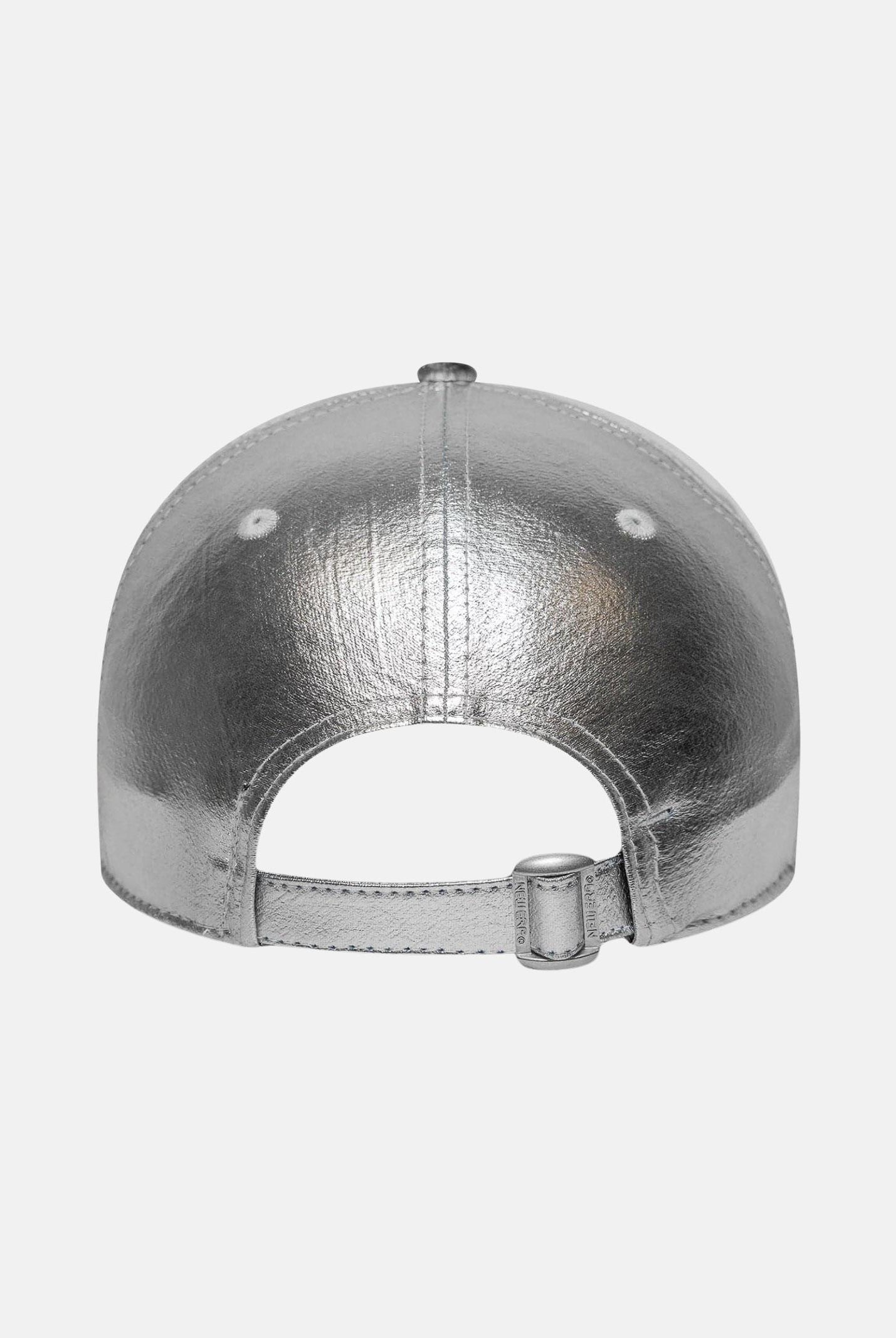 NEW ERA Cappello con visiera 9FORTY New York Yankees MLB in ecopelle argento da donna 60758957 . NEW ERA