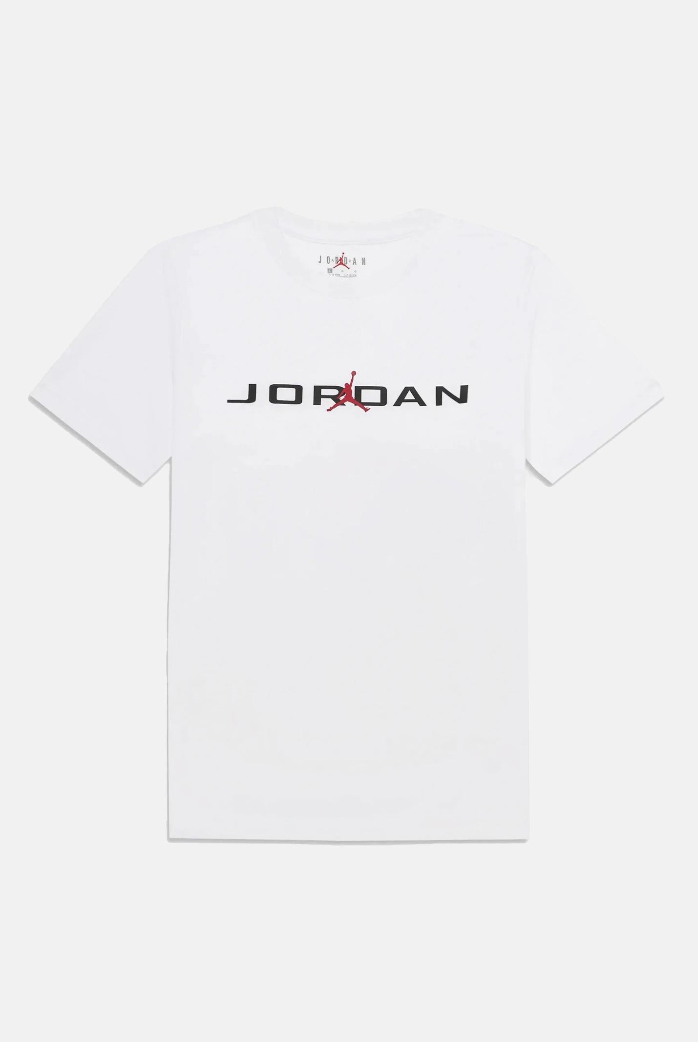JORDAN T-shirt a manica corta Air Stretch bianca per bambino e bambina 95D628 001 JORDAN