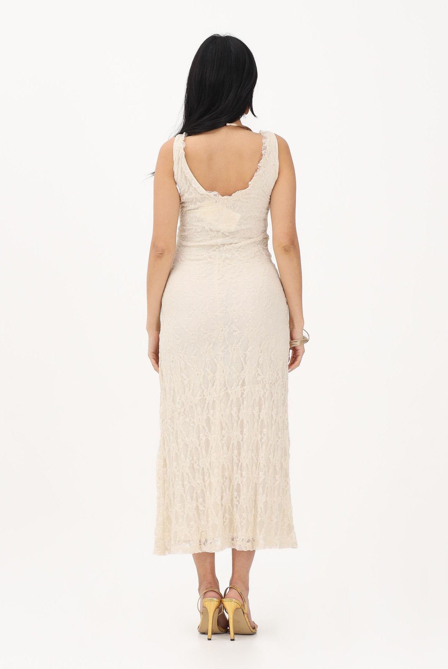 ONLY Abito lungo panna da donna 15372795 BI ONLY