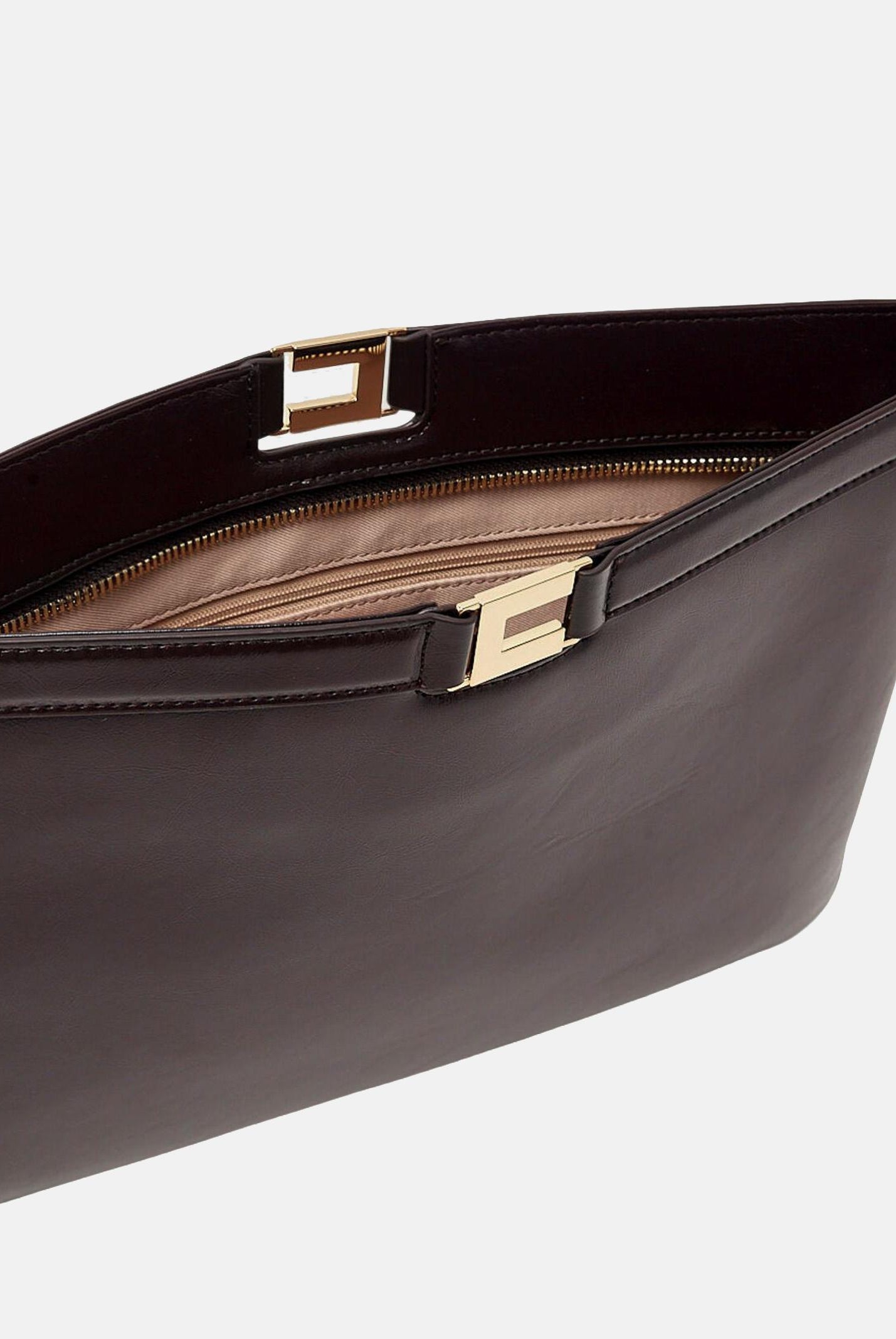 ELISABETTA FRANCHI Pochette marrone da donna effetto naplak<BR/> BS18A61E2 EV9 ELISABETTA FRANCHI