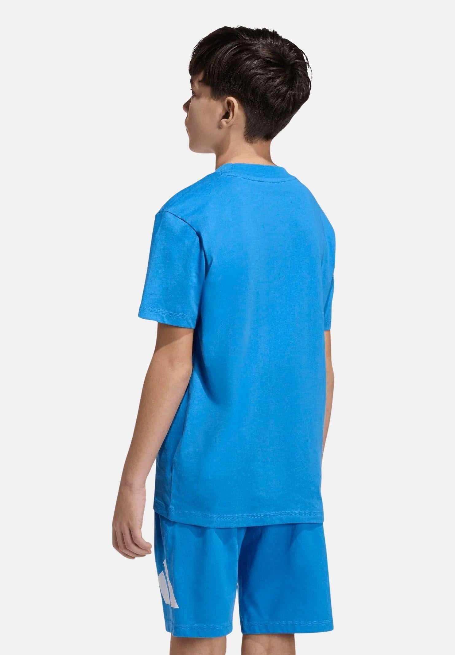 ADIDAS PERFORMANCE T-shirt a manica corta Essentials azzurra da bambino KD6044 . ADIDAS PERFORMANCE
