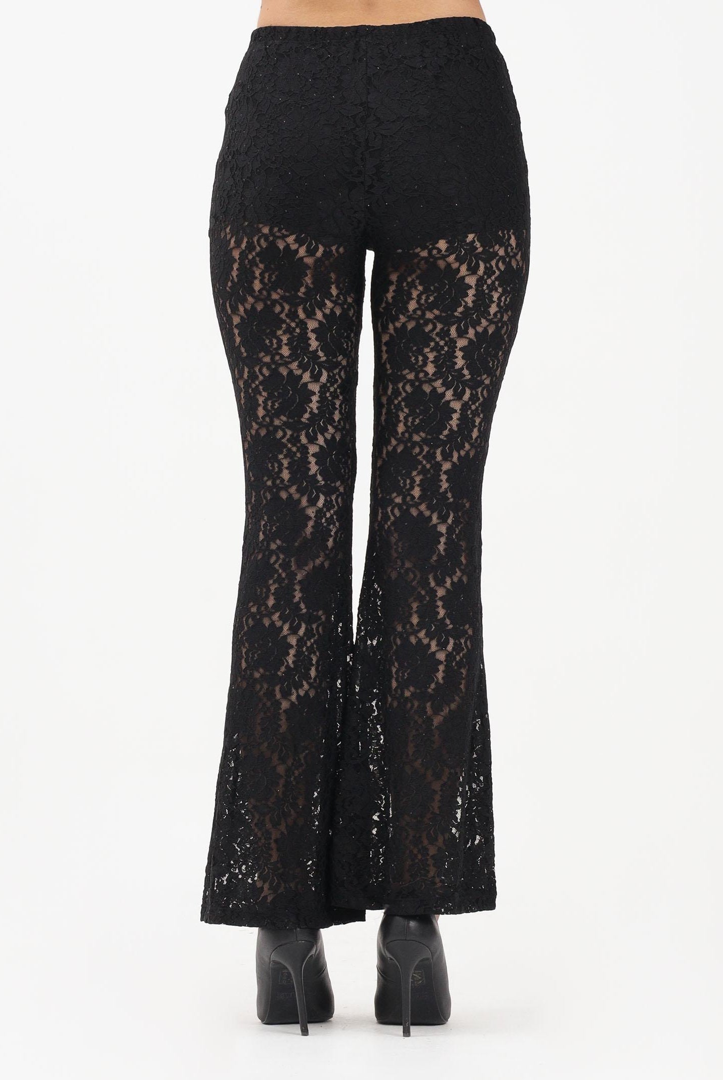 VICOLO Leggings nero da donna in pizzo TF1647 NE VICOLO