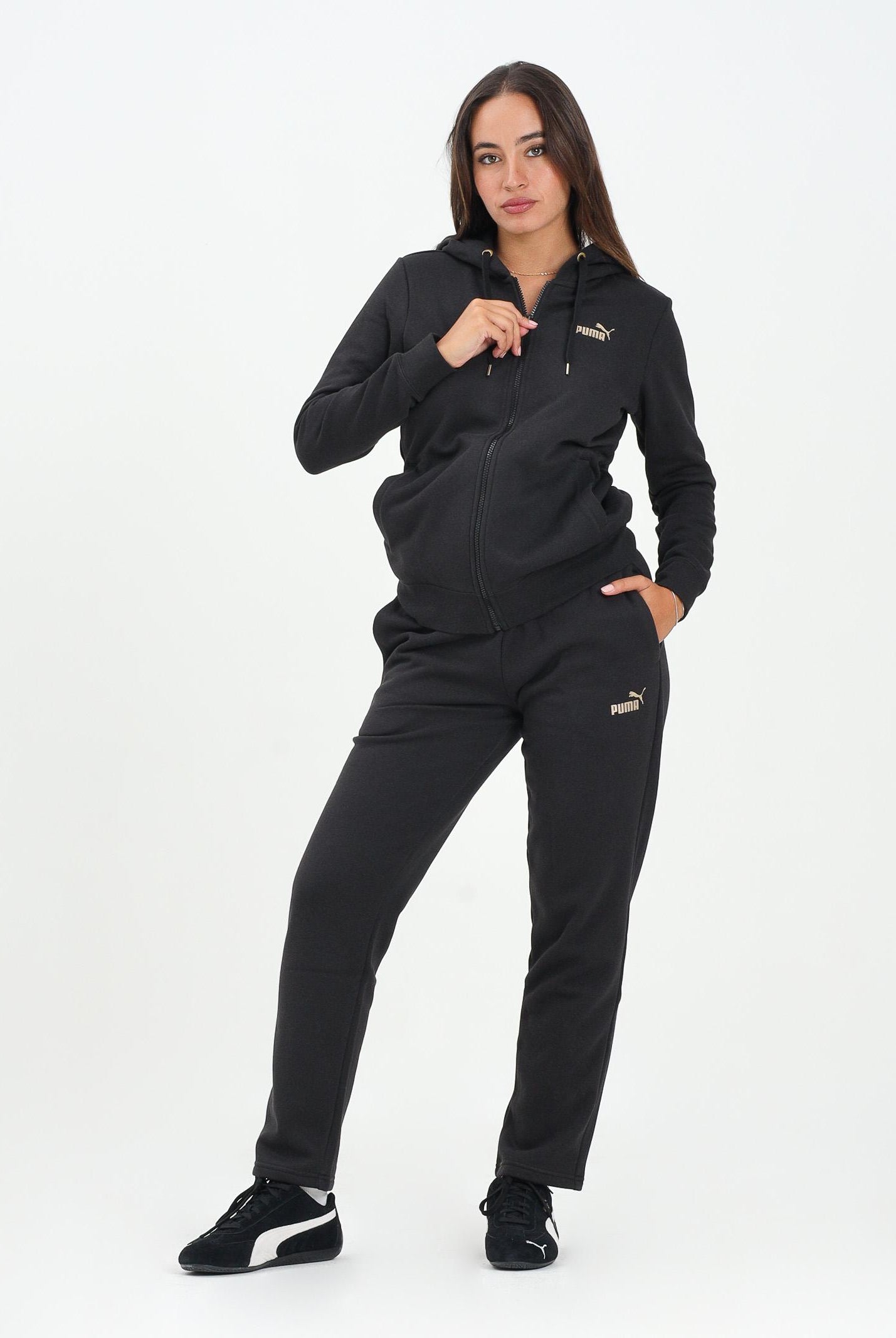 PUMA Tuta sportiva nera da donna 688161 01 PUMA