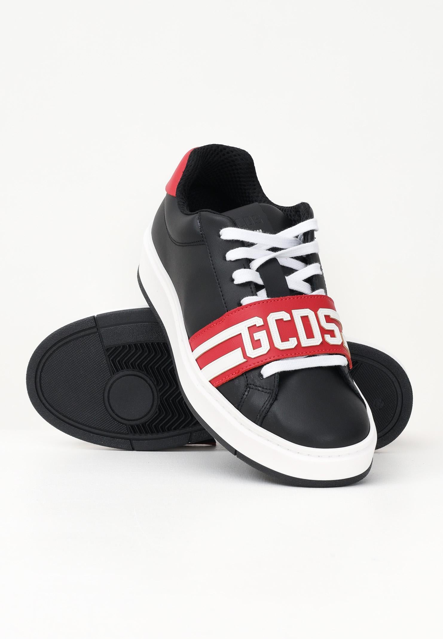 GCDS Sneakers nere da uomo con fascia a strappo logata B1EU4204AF2 45 GCDS