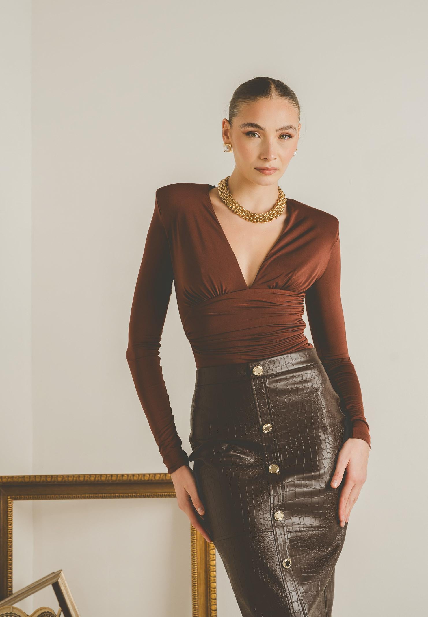 SANTAS Body DÈSIR marrone da donna PV2611 MA SANTAS