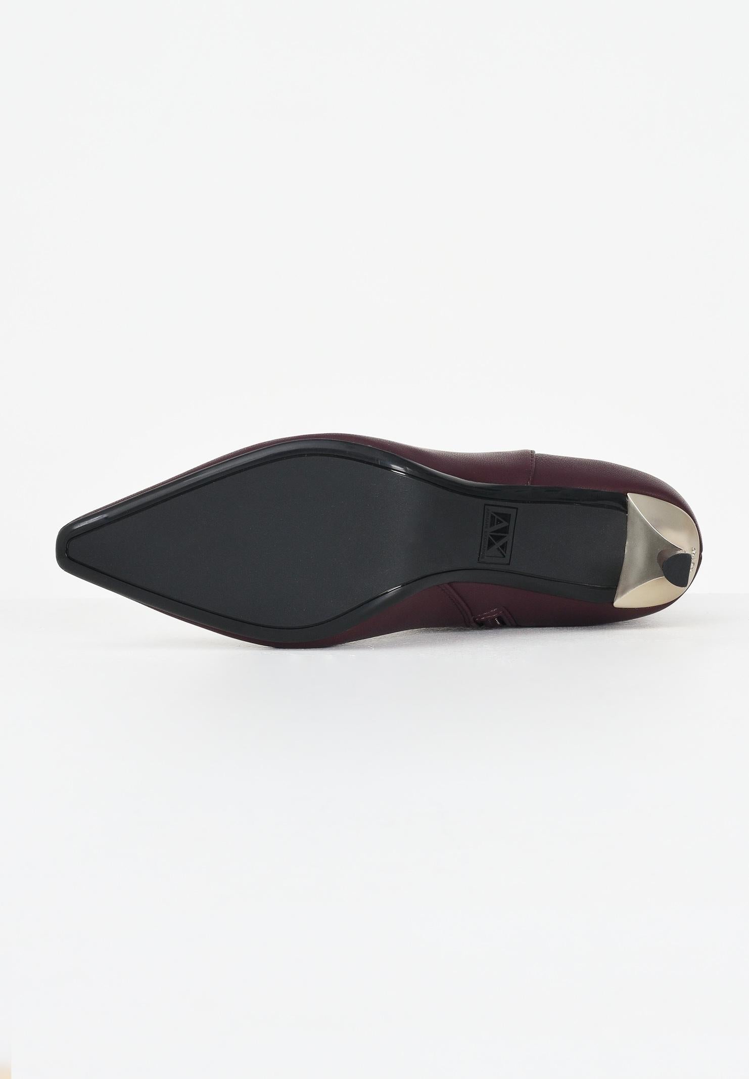 ARMANI EXCHANGE Stivaletti bordeaux da donna con dettaglio logo XW001645AF13876 UA343 ARMANI EXCHANGE