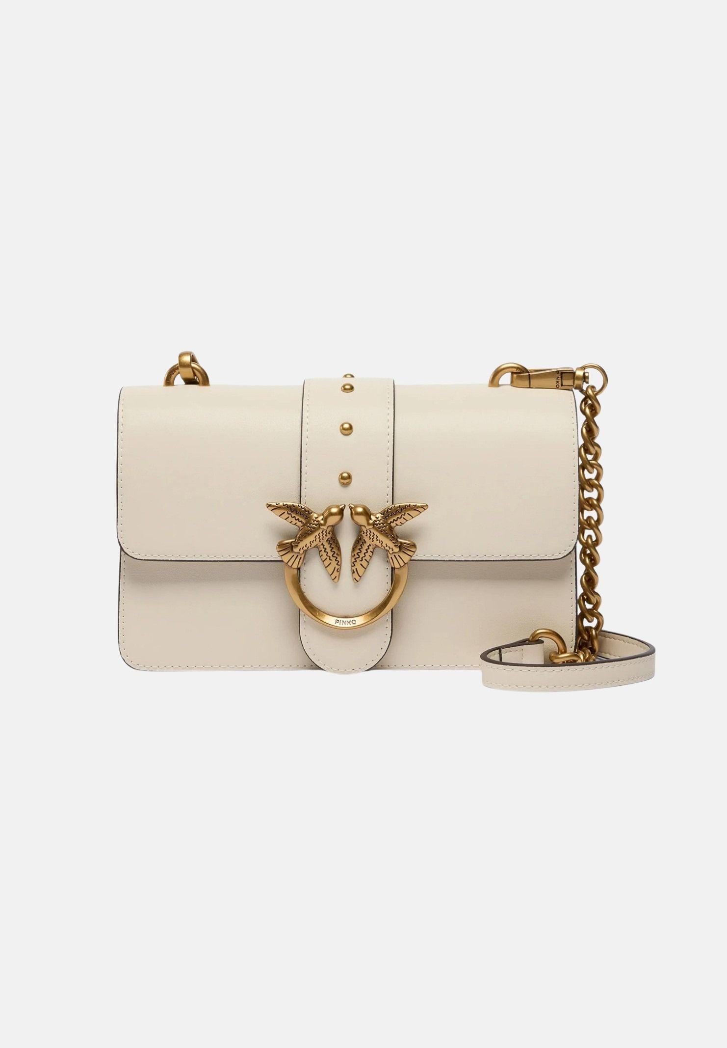 PINKO Borsa a tracolla Mini Love Bag One panna da donna 105856A0F1 Z14Q PINKO