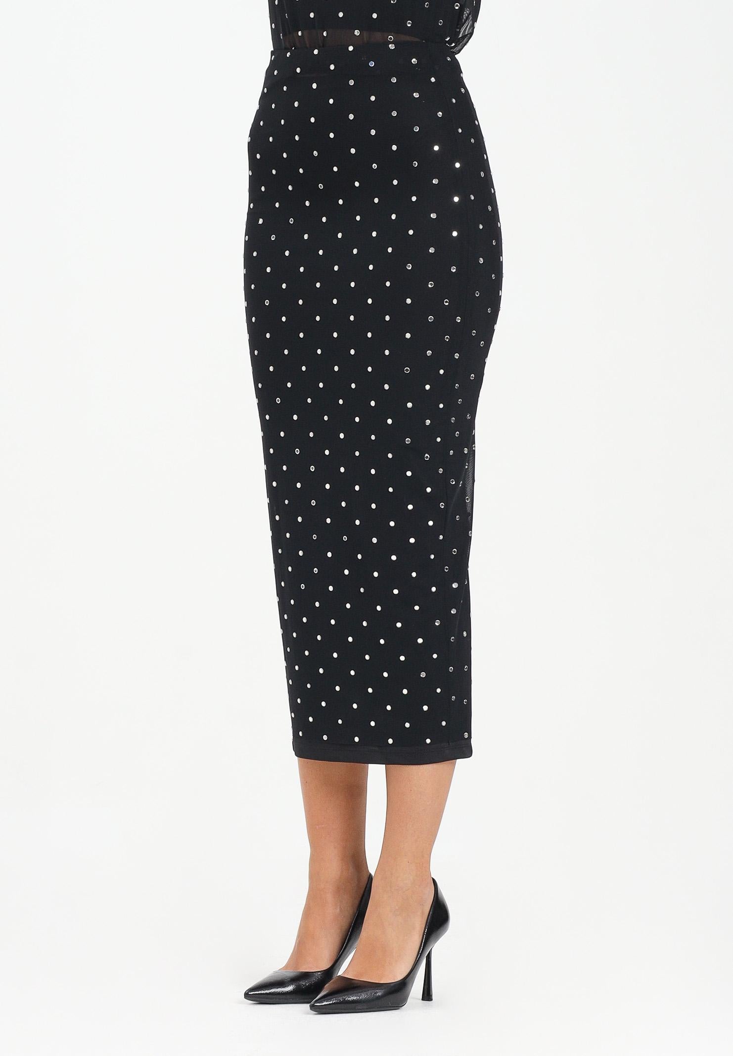 ALMA SANCHEZ Gonna midi Gapi nera da donna AS2526124RT 999 ALMA SANCHEZ