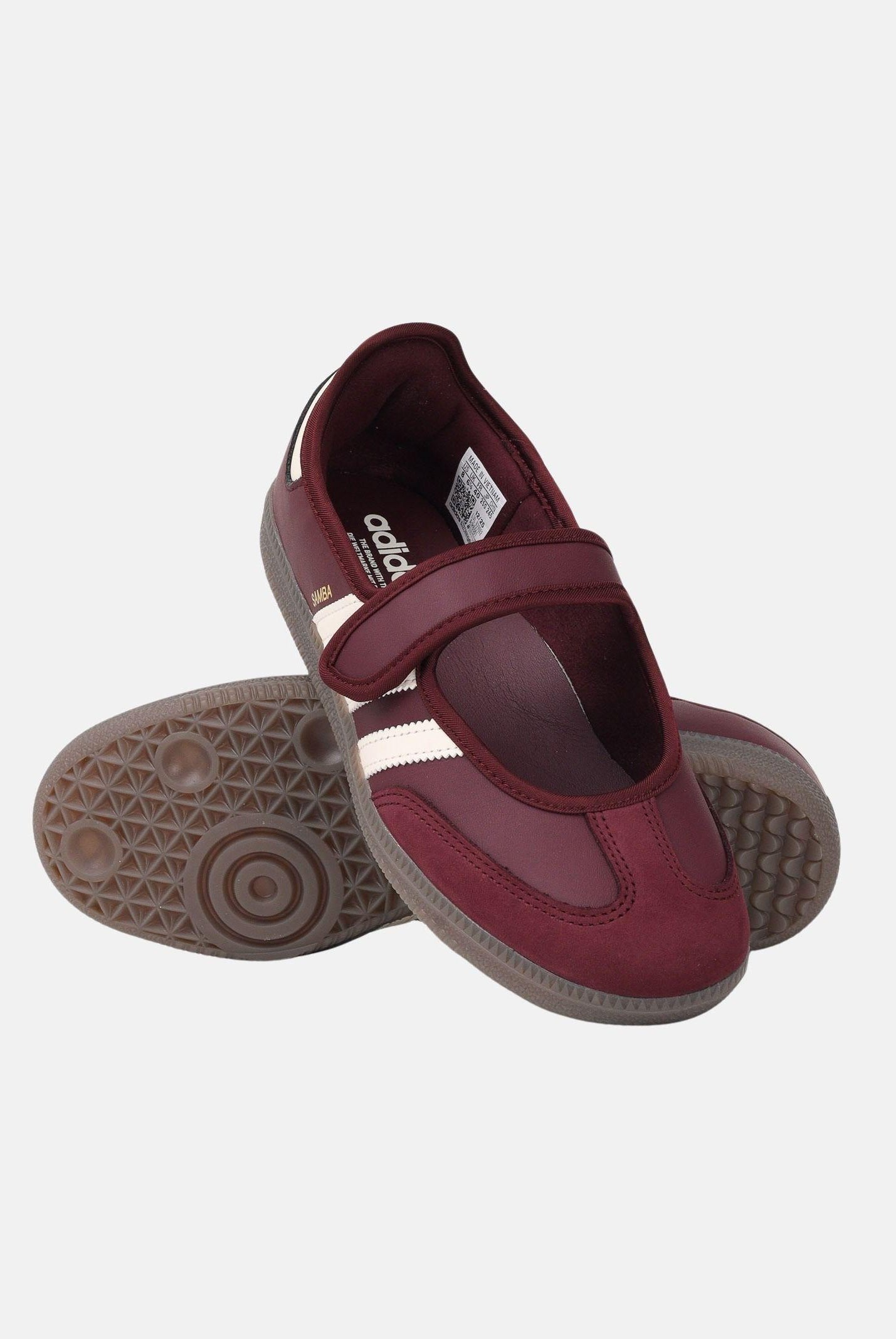 ADIDAS ORIGINALS Ballerine Samba Jane bordeaux da donna IH6561 . ADIDAS ORIGINALS