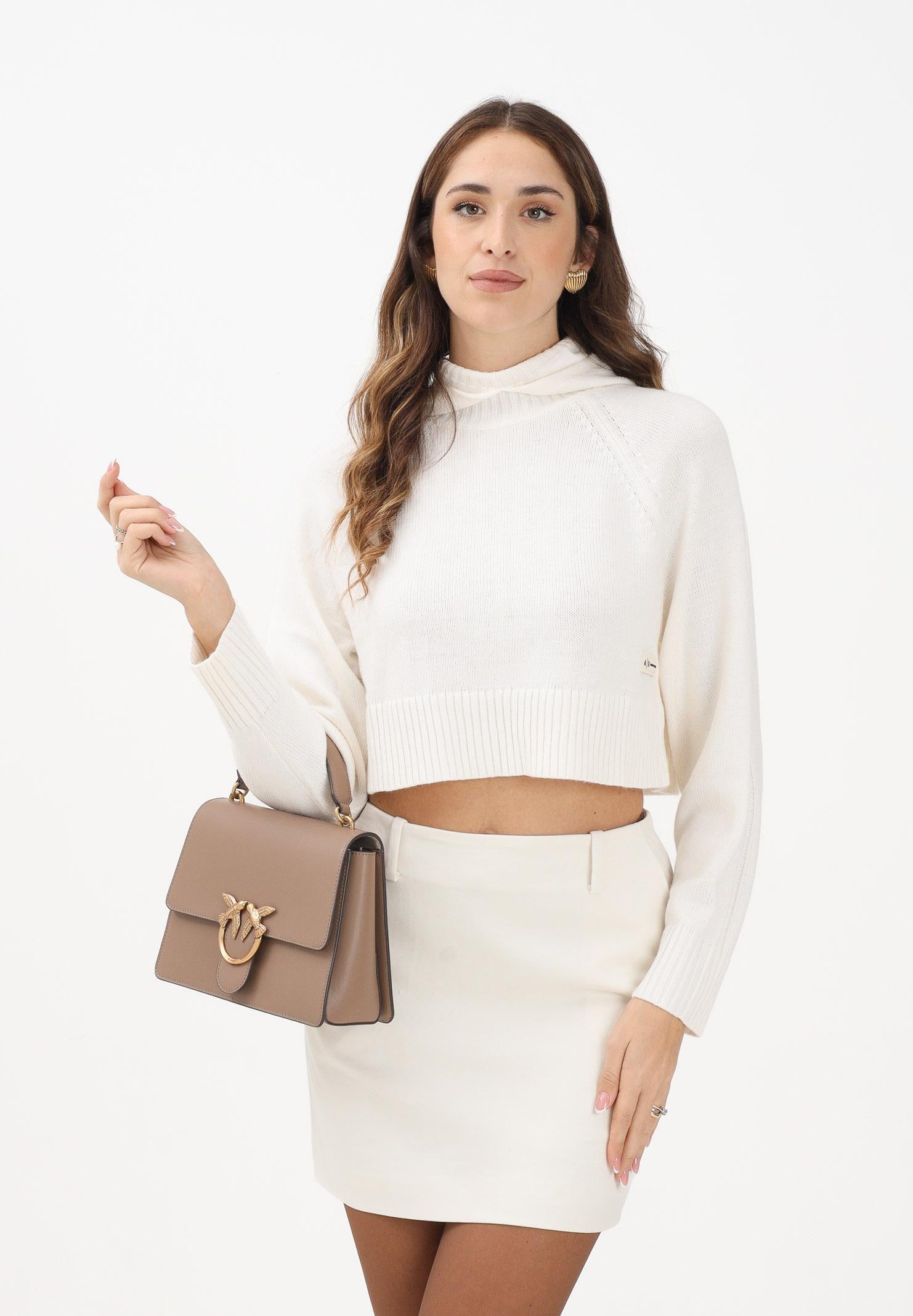 ARMANI EXCHANGE Maglia con cappuccio panna da donna XW000767AF13774 U1003 ARMANI EXCHANGE