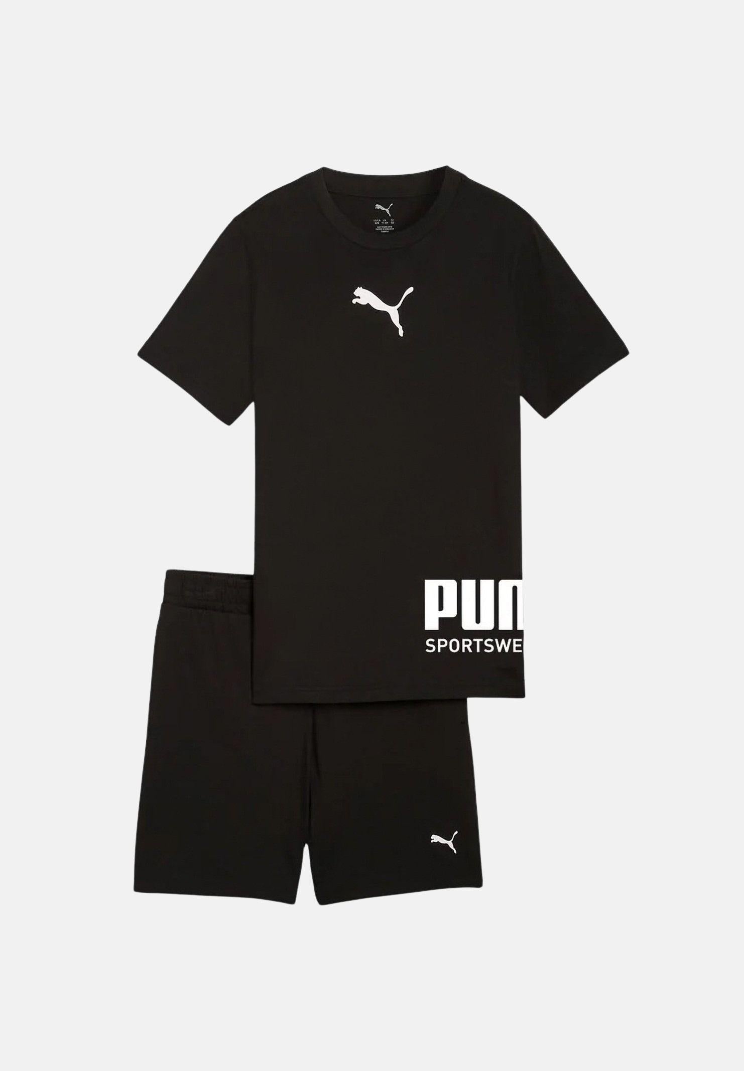 PUMA Completino PUMA Sport Graphic Relaxed nero per bambino e bambina 693335 01 PUMA