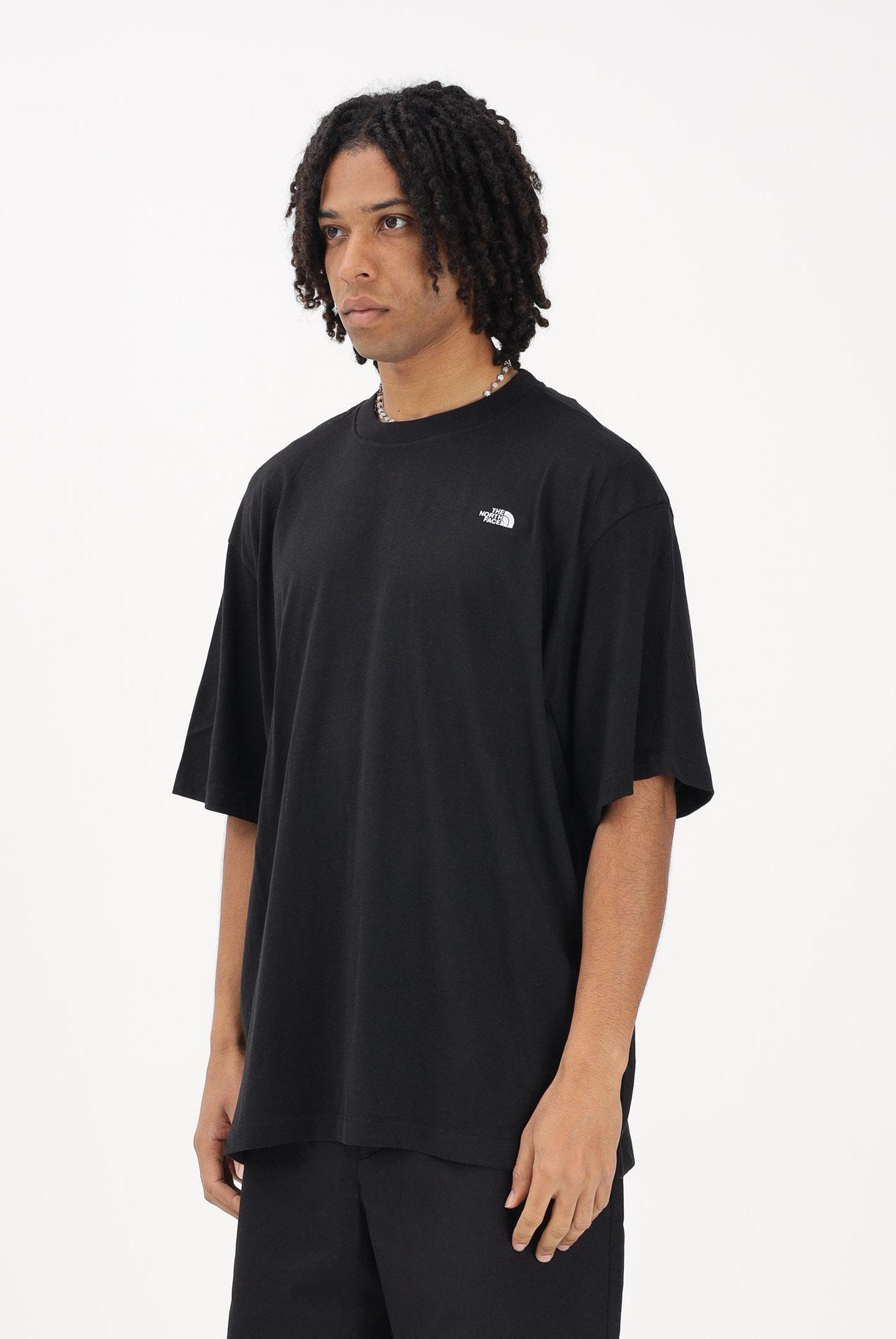 THE NORTH FACE T-shirt a manica corta Essential Simple Dome nera da uomo NF0A8EVWJK31 . THE NORTH FACE