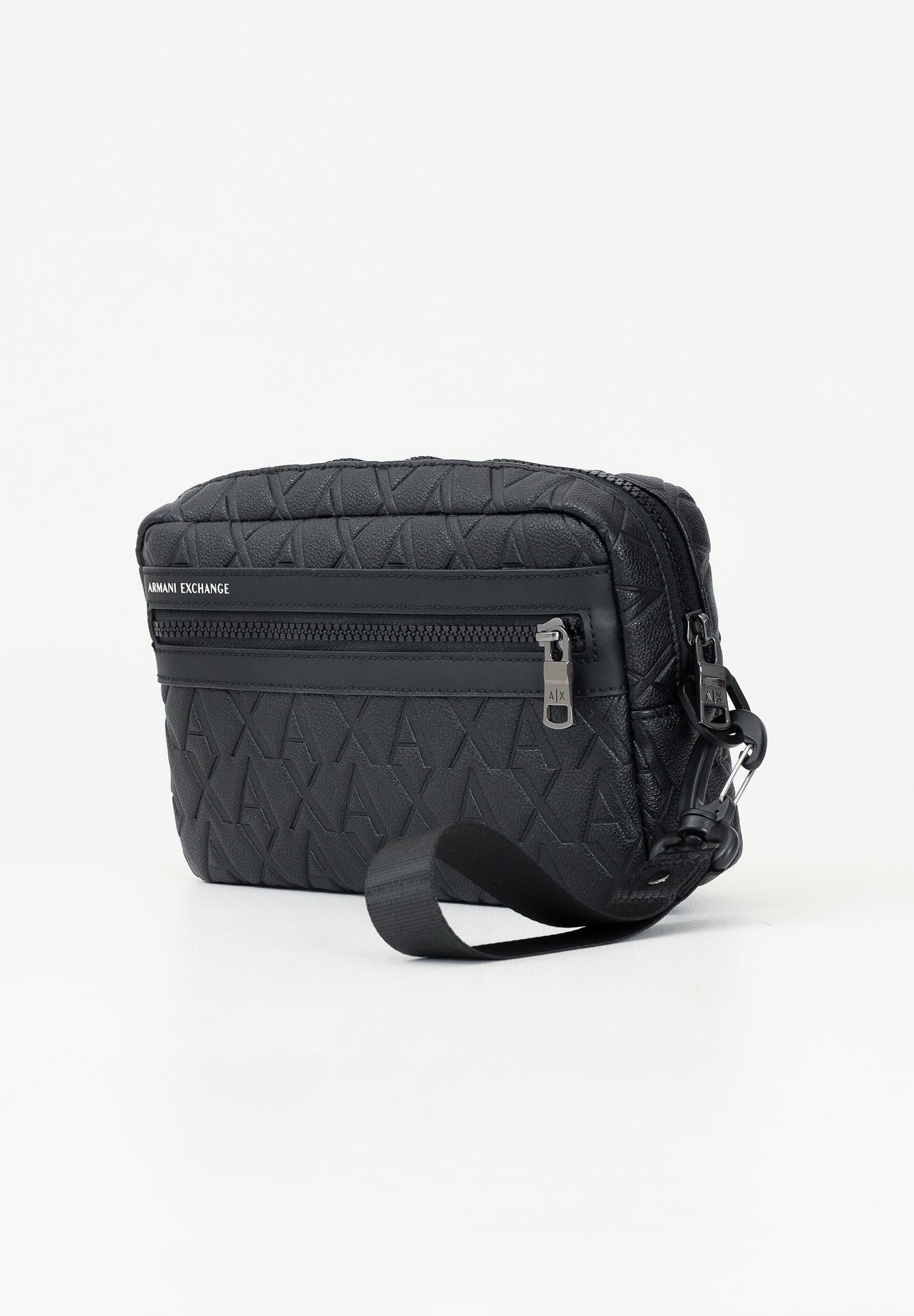 ARMANI EXCHANGE Pochette nera da uomo con logo monogram XM001272AF12133 UC001 ARMANI EXCHANGE