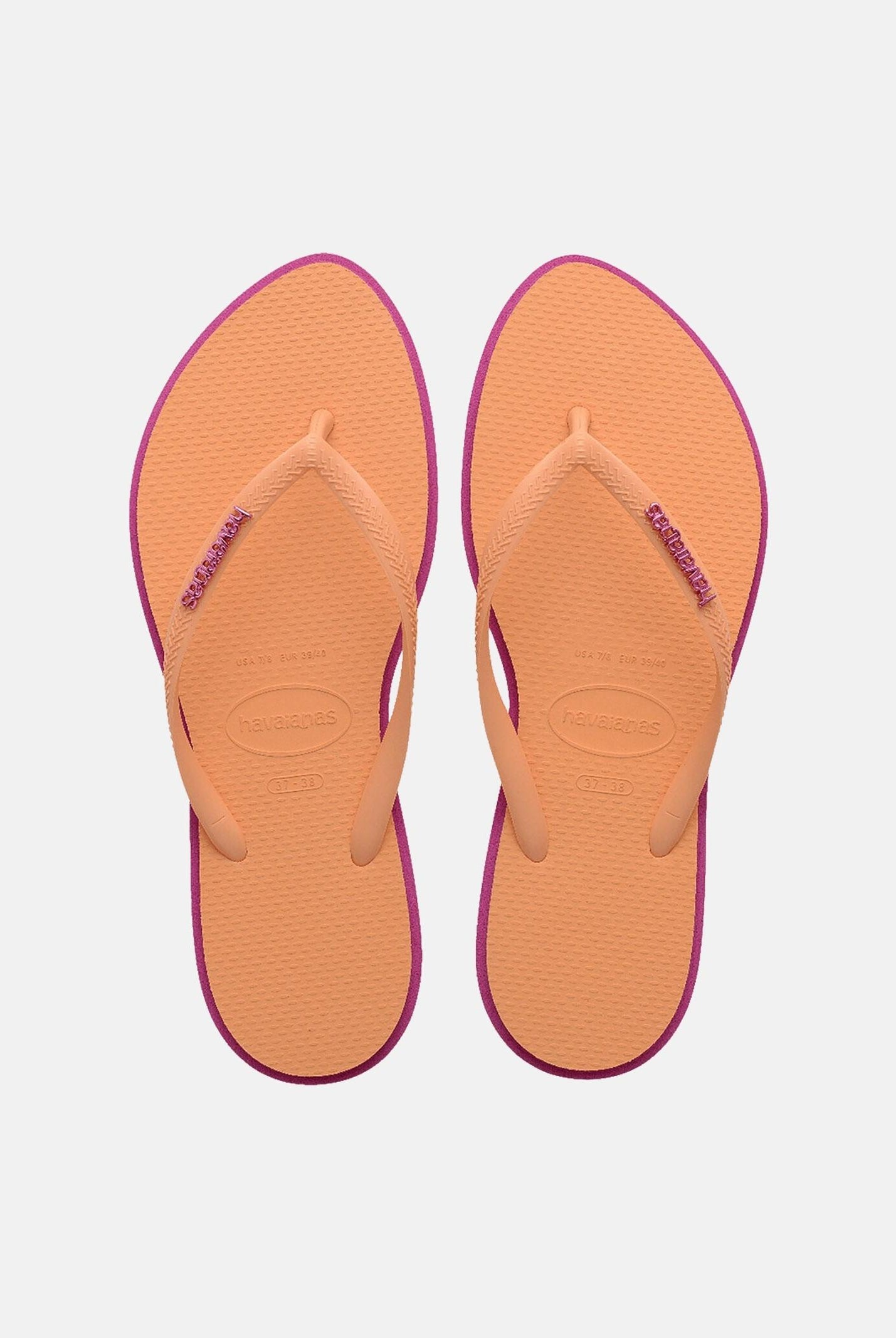HAVAIANAS Infradito Havaianas Slim Point arancio e fucsia da donna 4149584 4622 HAVAIANAS