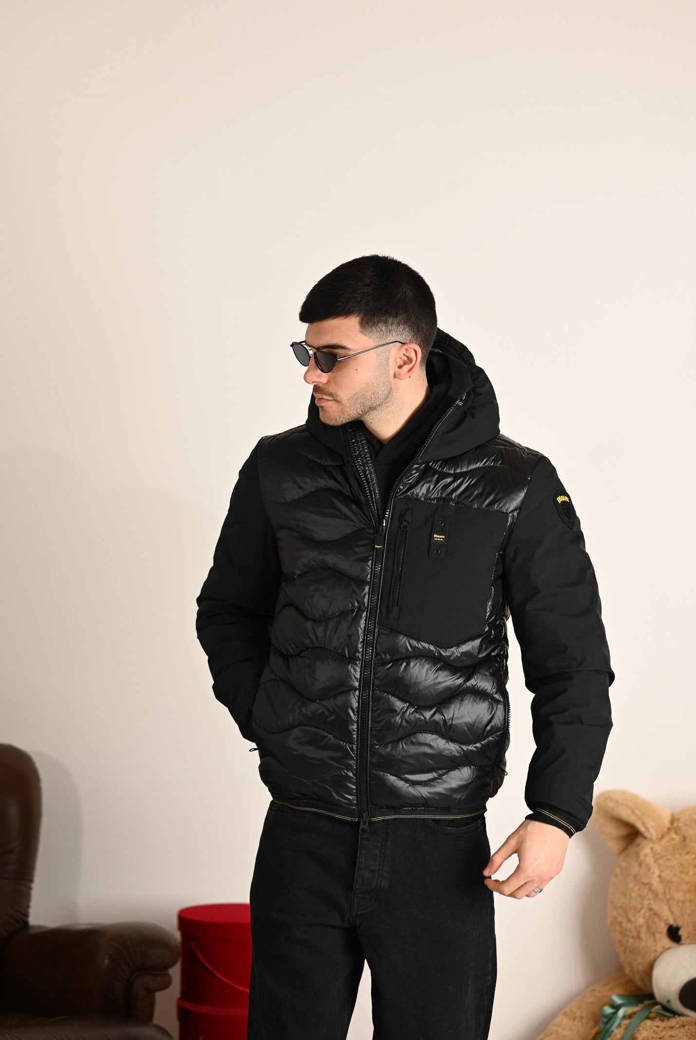 BLAUER Piumino ALBERT nero da uomo 25WBLUC08078-006355 999 BLAUER