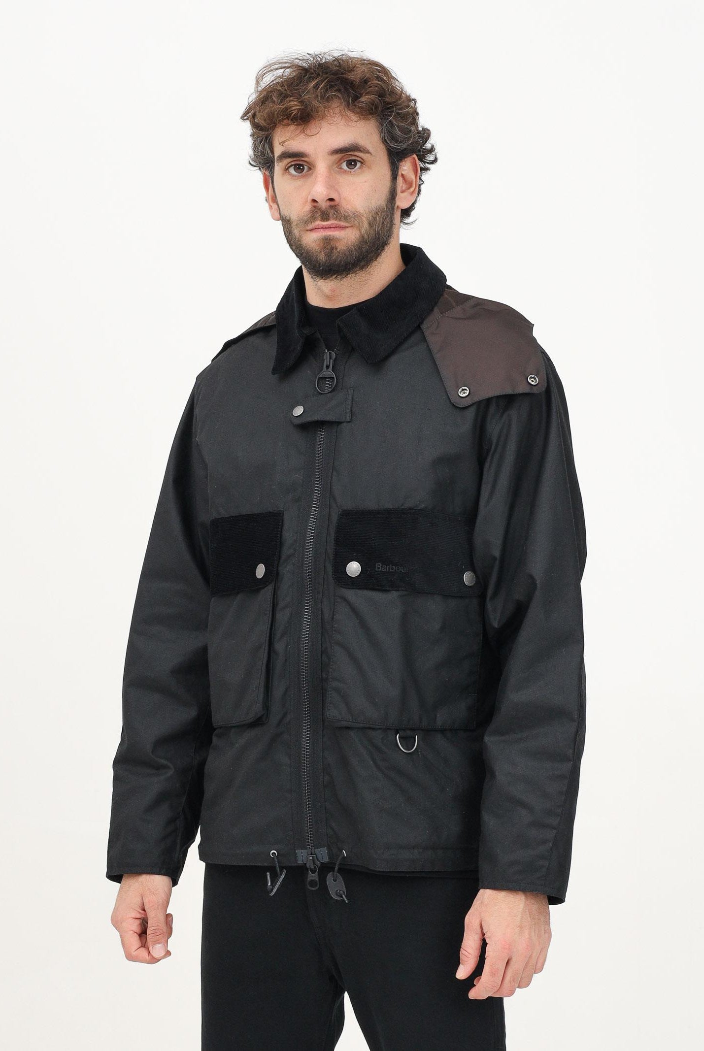 Giubbotto Re-Engineered Spey nero da uomo 242-MWX2341MWX BK11 BARBOUR