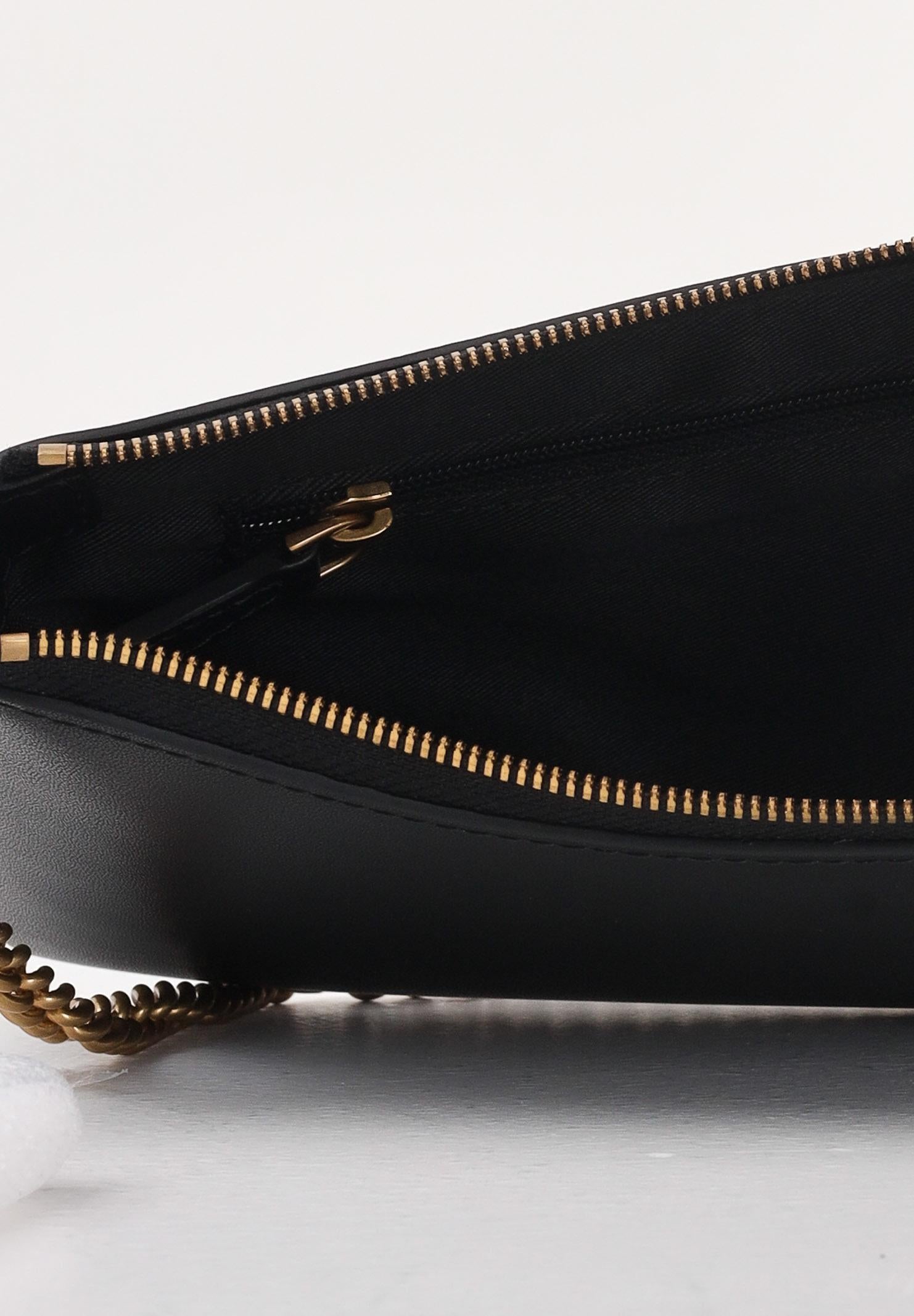 PINKO Pochette Horizontal Flat Bag nera da donna 102747A0F1 Z99Q PINKO