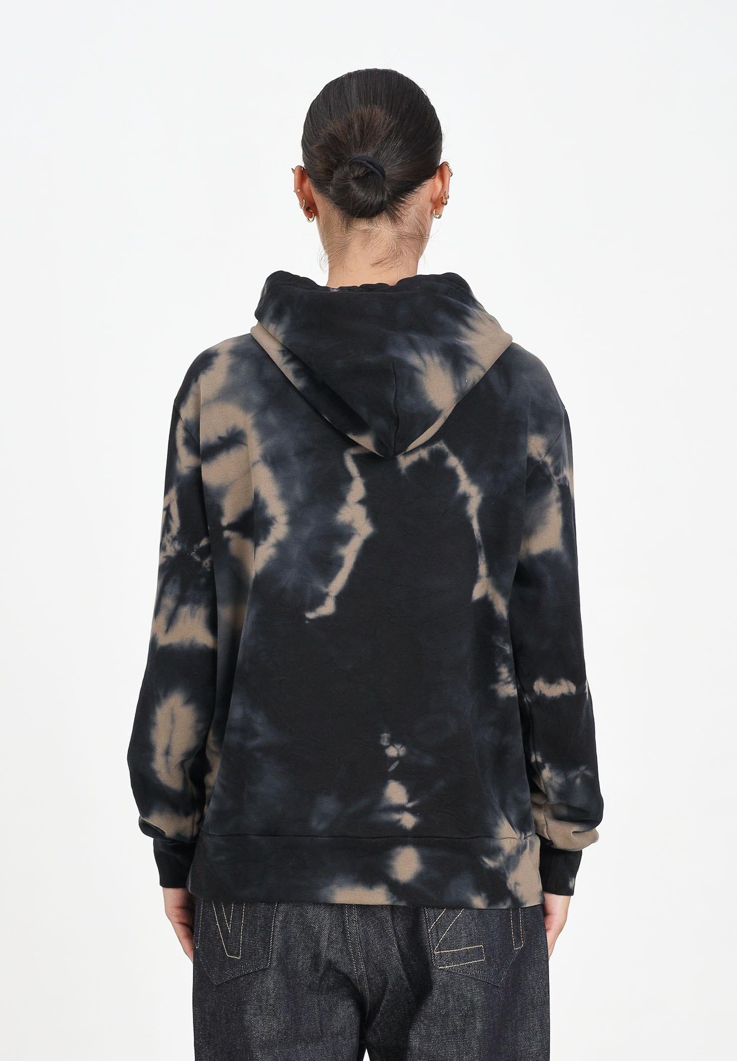 N21 Felpa con cappuccio cammello per donna, ragazzi e bambini in cotone tie-dye N2107LN0447 0N720 N21