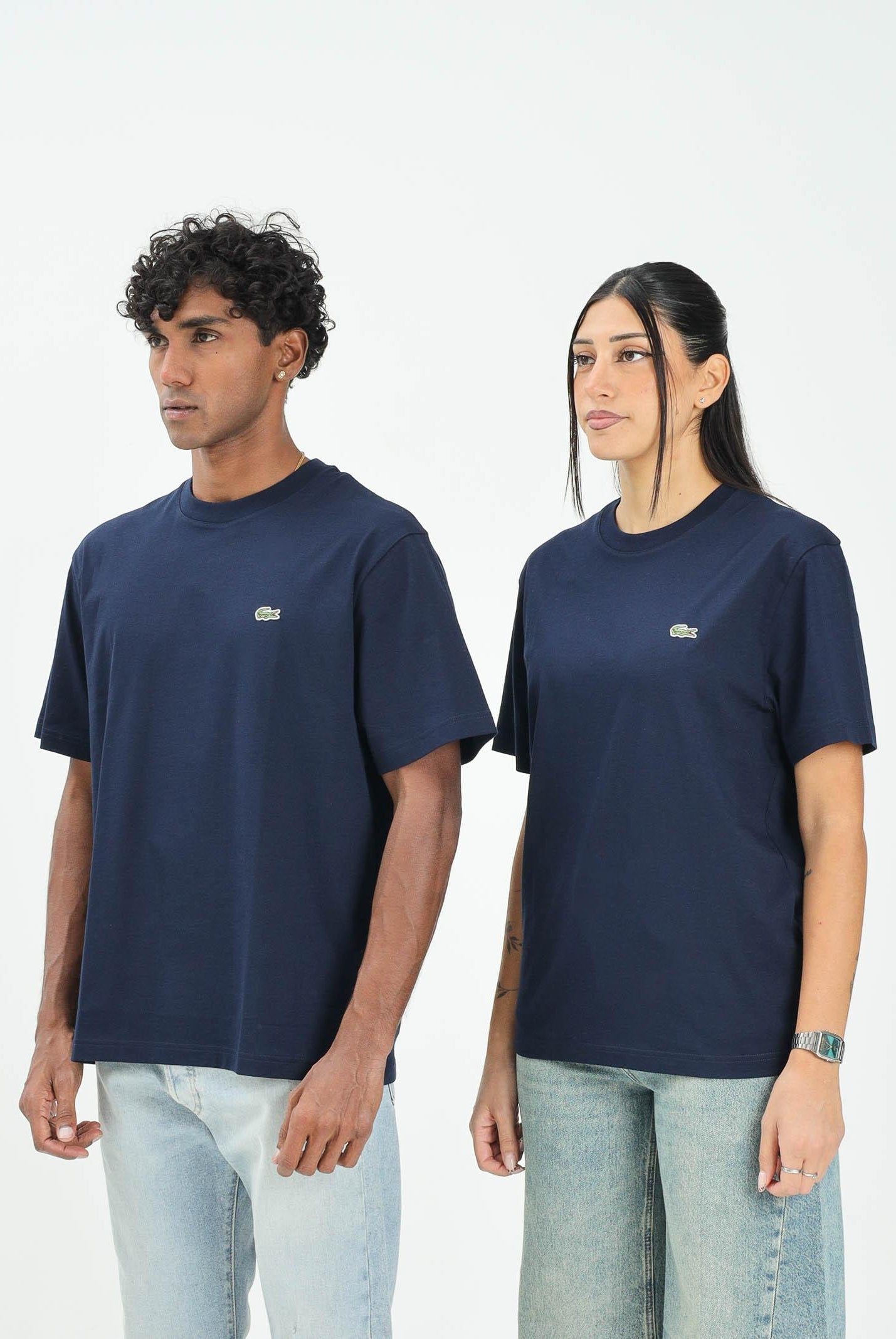 LACOSTE T-shirt a manica corta blu per uomo e donna TH7318 166 LACOSTE