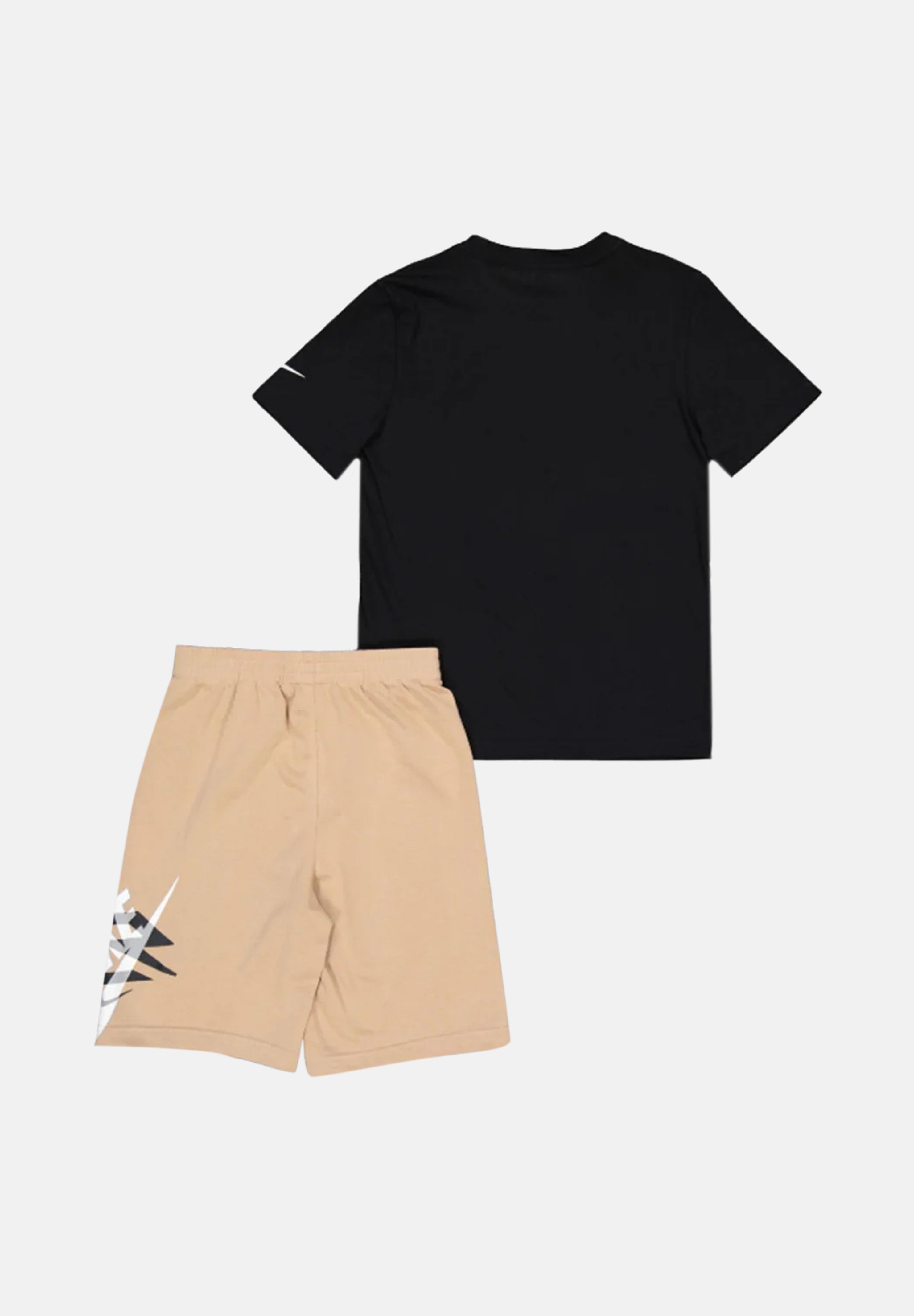 NIKE Completino beige e nero da bambino con logo 9Q0615 023 NIKE