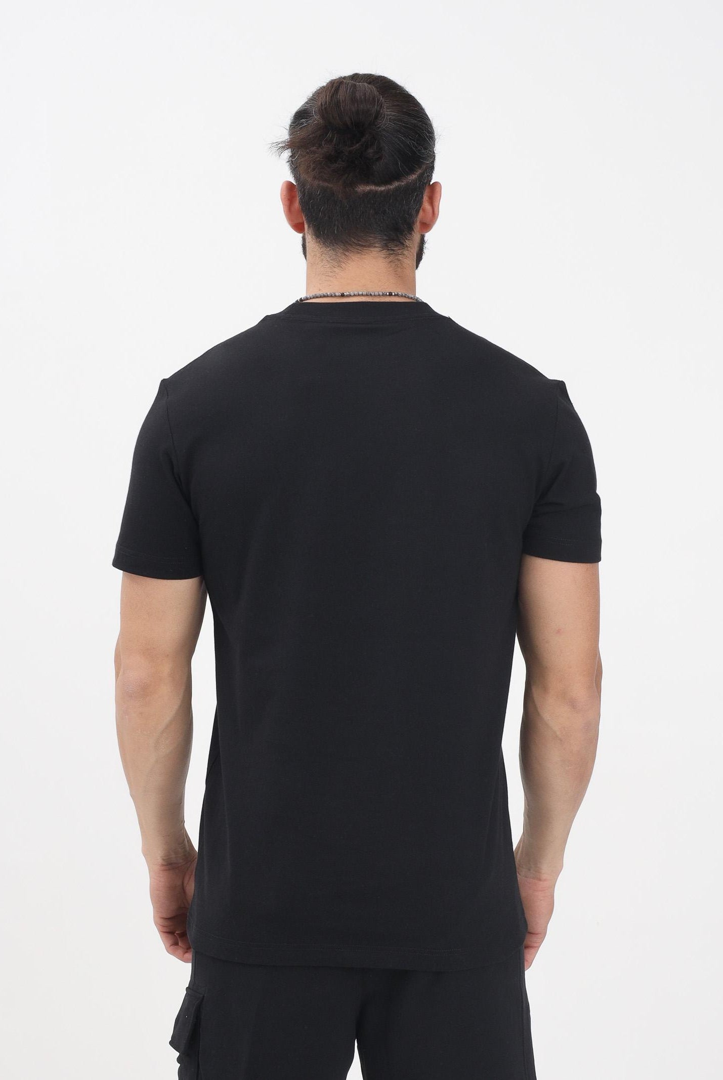 CALVIN KLEIN JEANS T-shirt a manica corta nera da uomo con stampa logo J30J326683 BEH CALVIN KLEIN JEANS