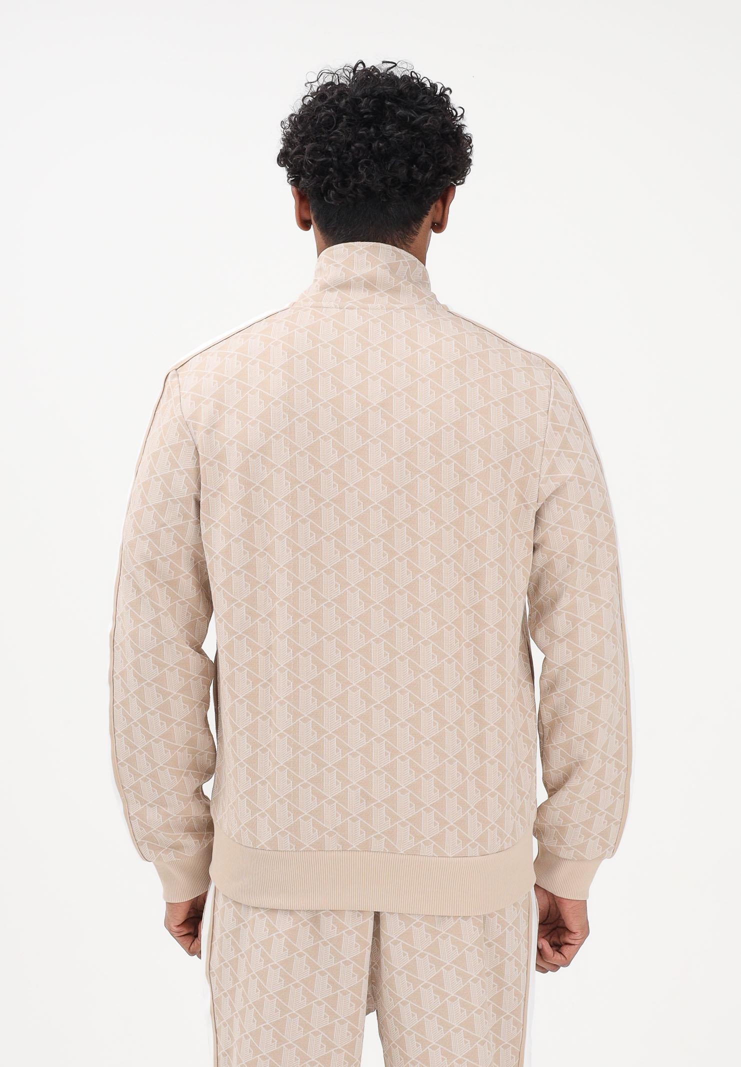 LACOSTE Felpa con zip Paris beige da uomo SH1368 8GI LACOSTE