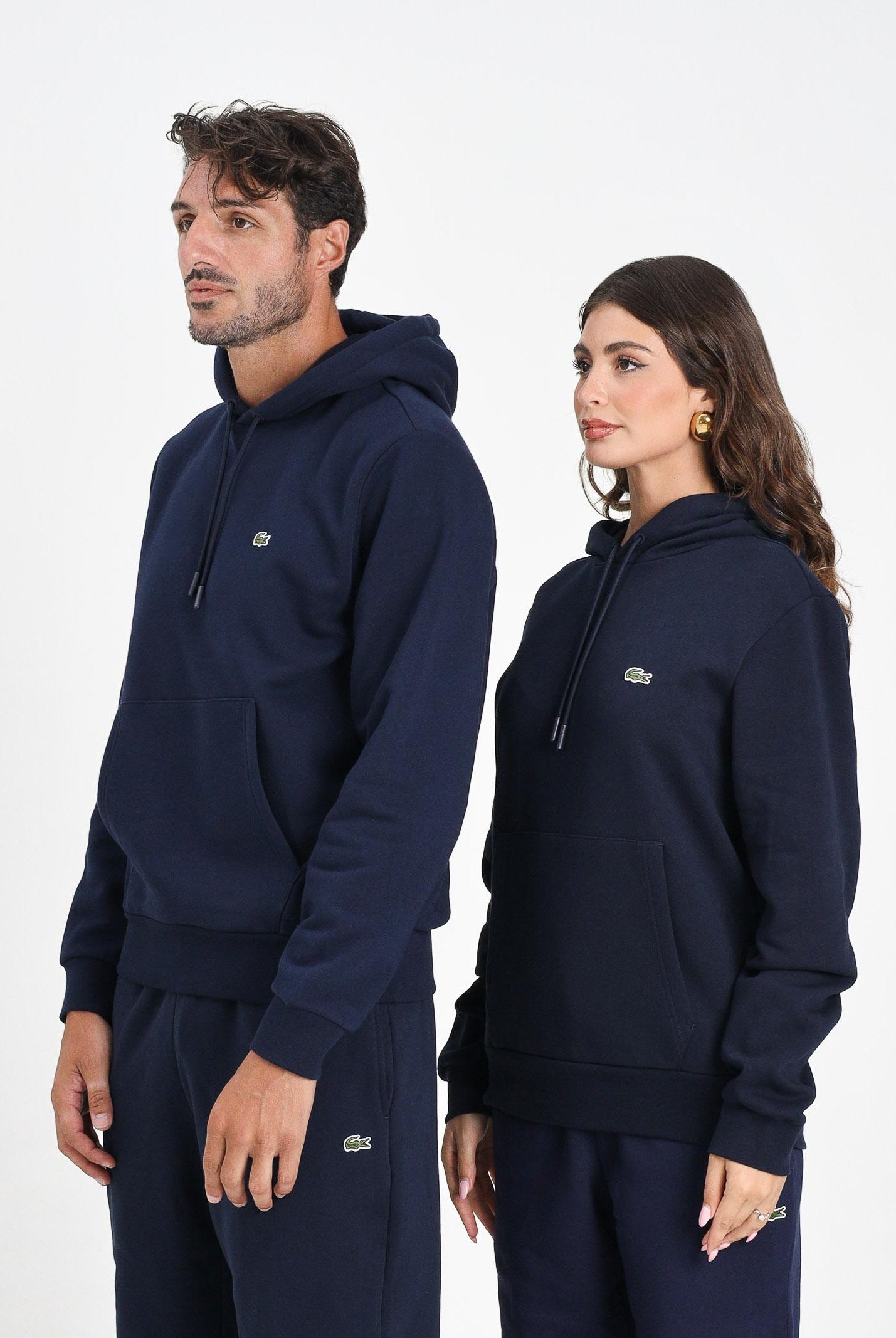 LACOSTE Felpa con cappuccio blu per uomo e donna SH9623 166 LACOSTE