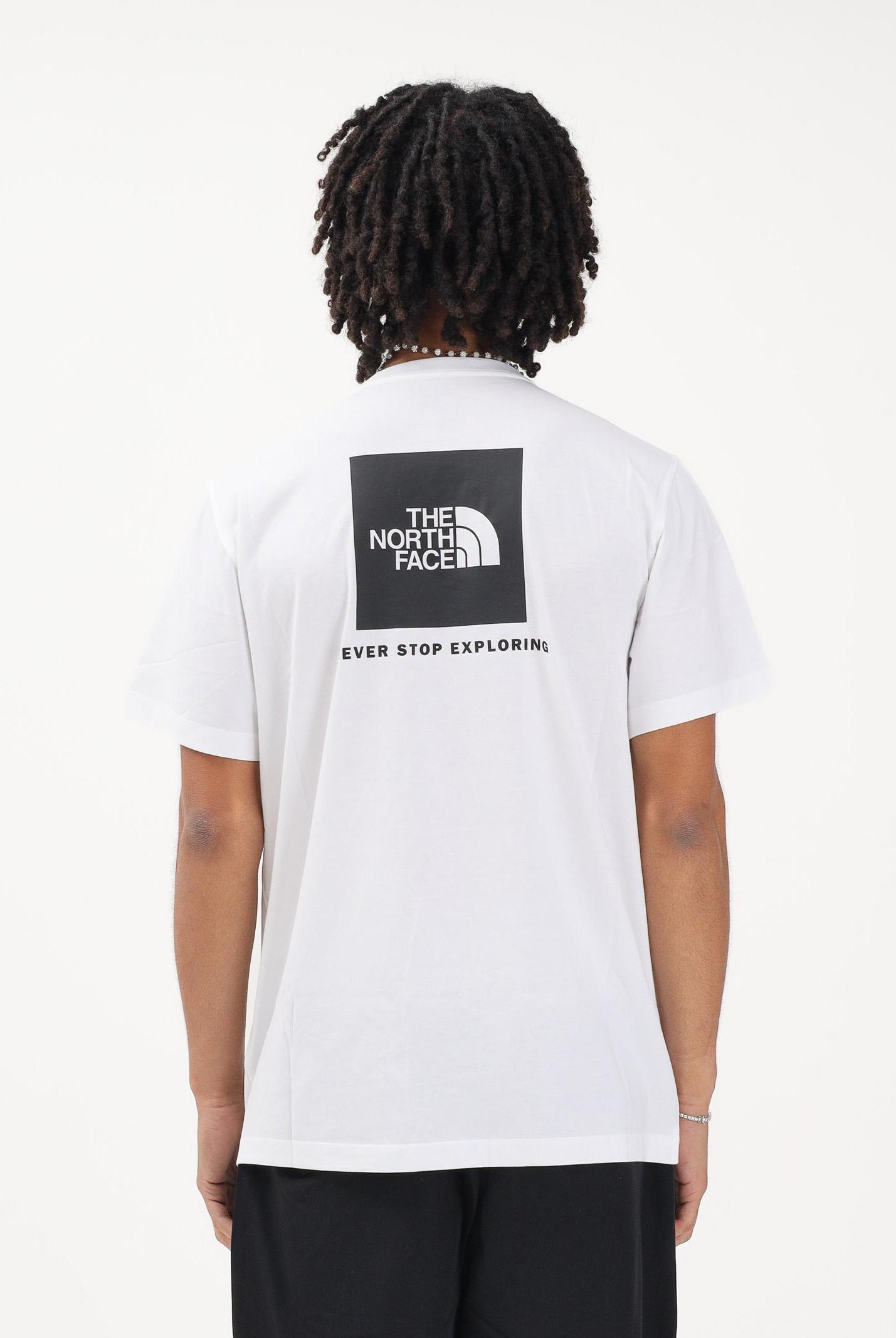 THE NORTH FACE T-shirt a manica corta Evolution NSE Box Regular bianca da uomo NF0A8B6KFN41 . THE NORTH FACE