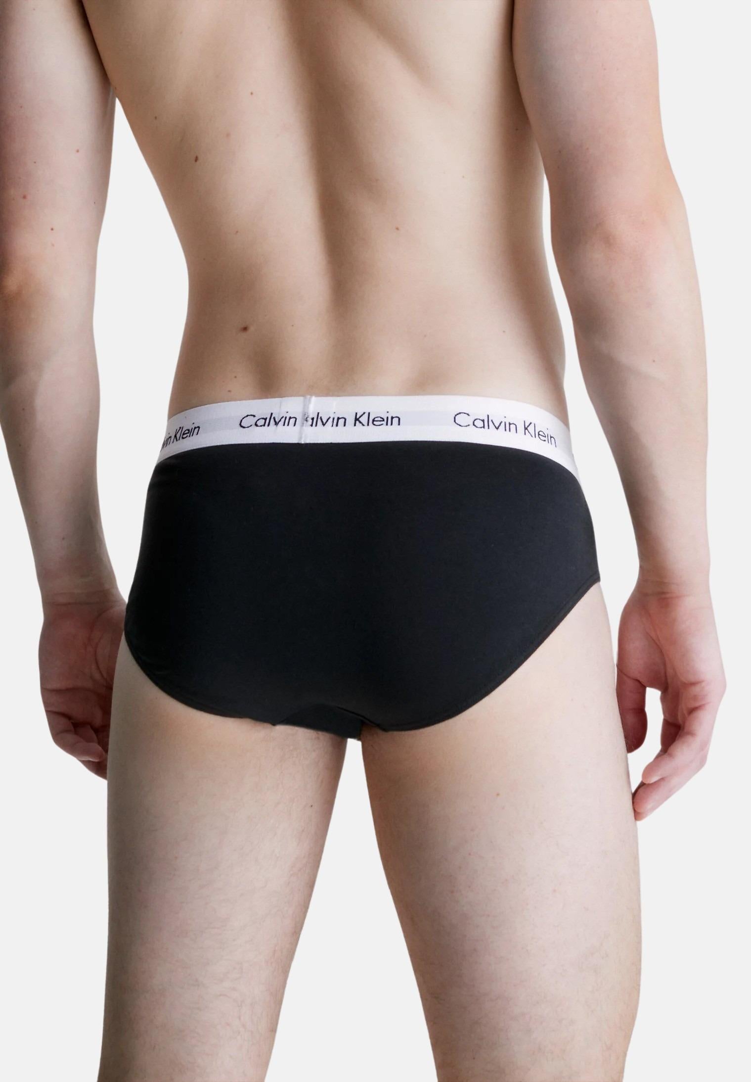 CALVIN KLEIN Set da tre slip neri da uomo 0000U2661G 001 CALVIN KLEIN