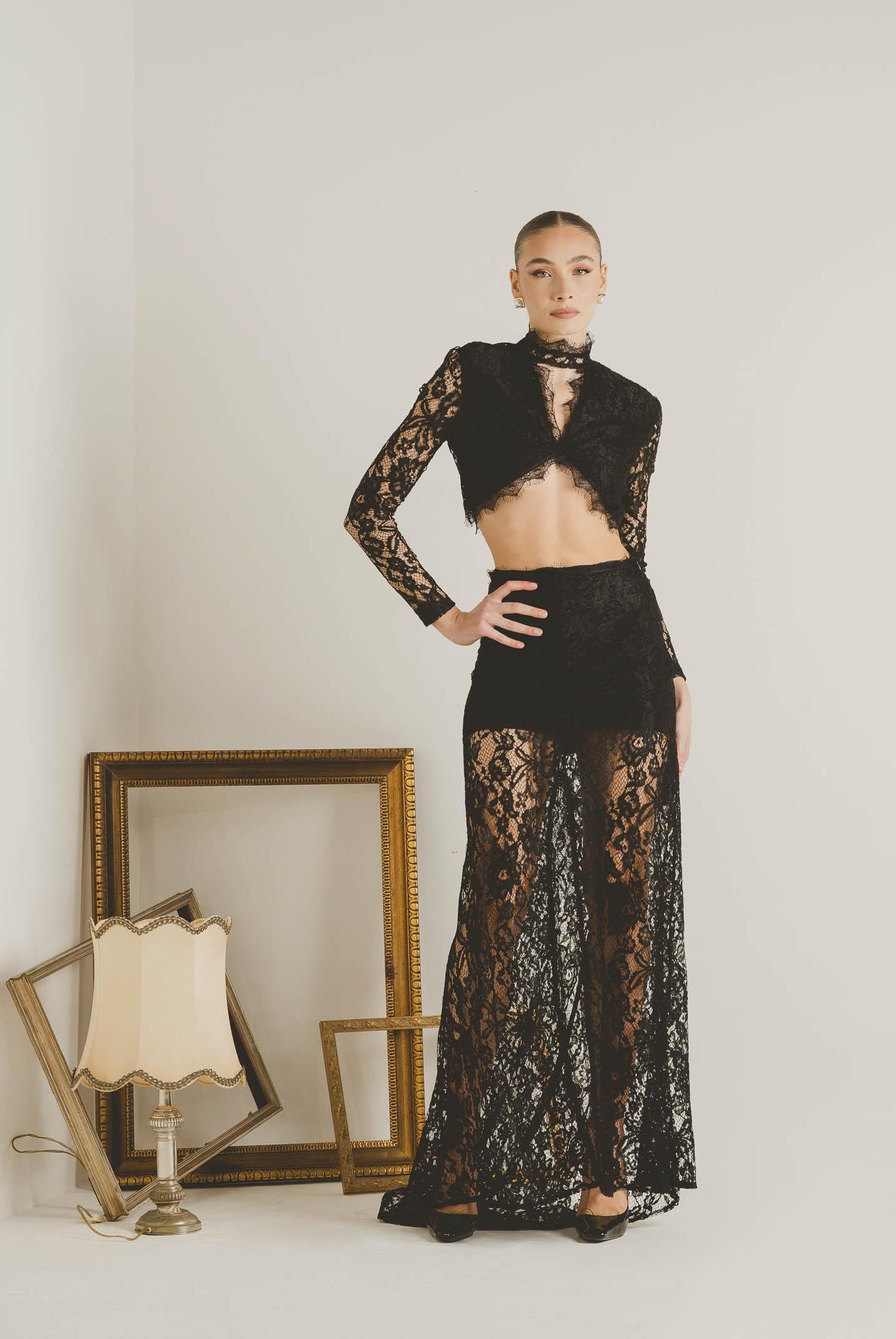 SANTAS Coordinato ÉTOILE NOIRE nero da donna PV2613 NE SANTAS