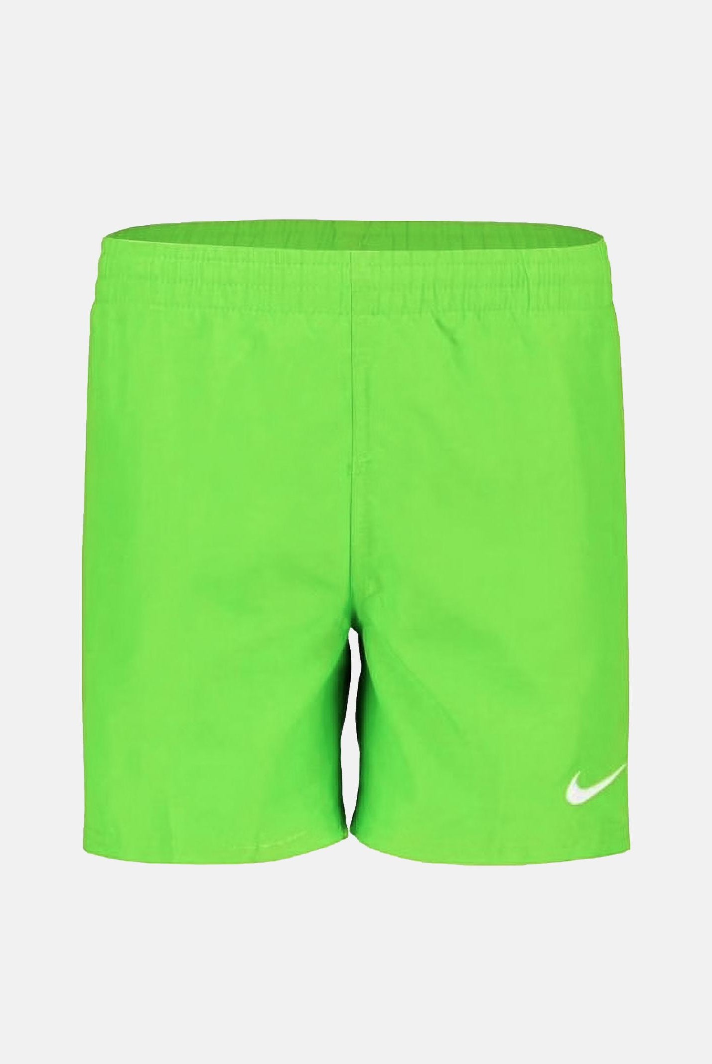 NIKE Shorts mare verde fluo da bambino con swoosh bianco sul fondo gamba NESSB866 311 NIKE