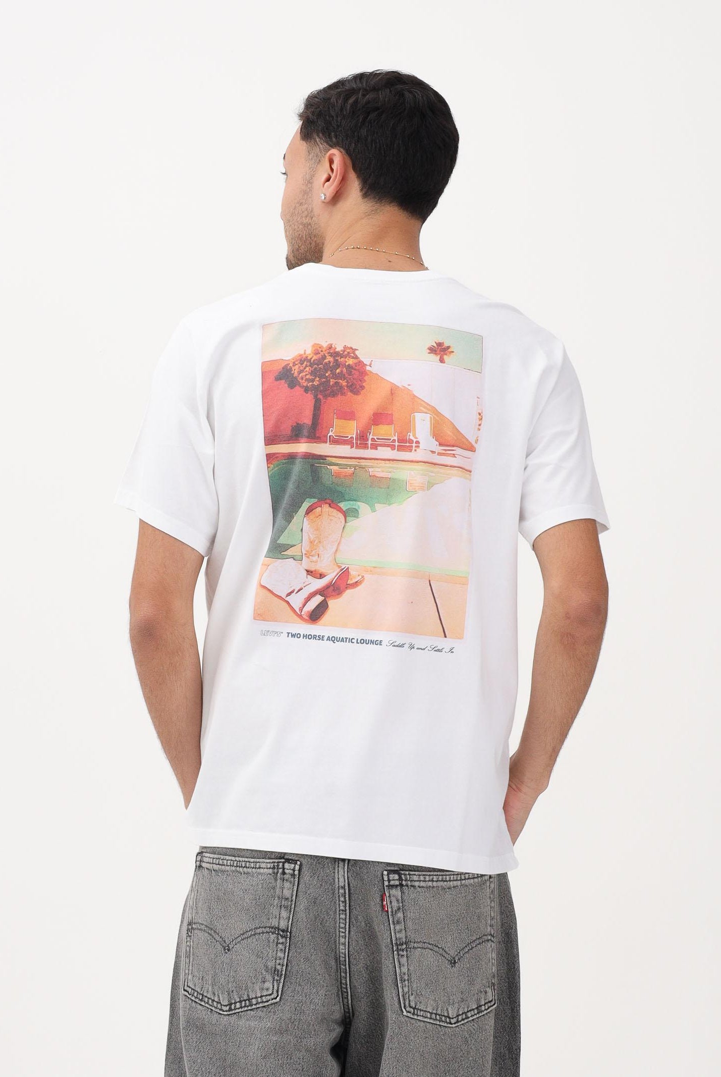 LEVI'S T-shirt a manica corta bianca da uomo con stampa sul retro 16143-2375 . LEVI'S®