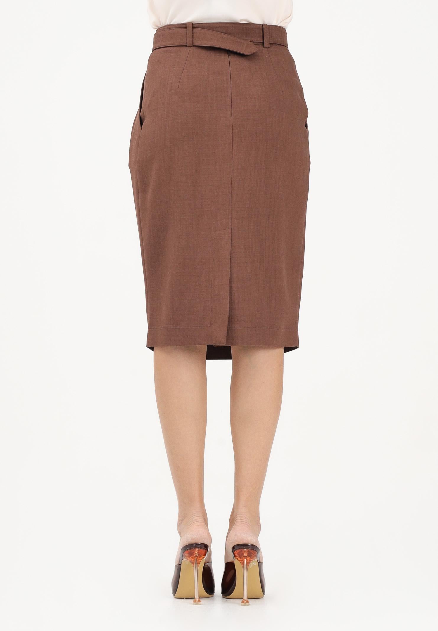 PINKO Gonna midi EDWENA marrone da donna 106449A2W6 L78 PINKO