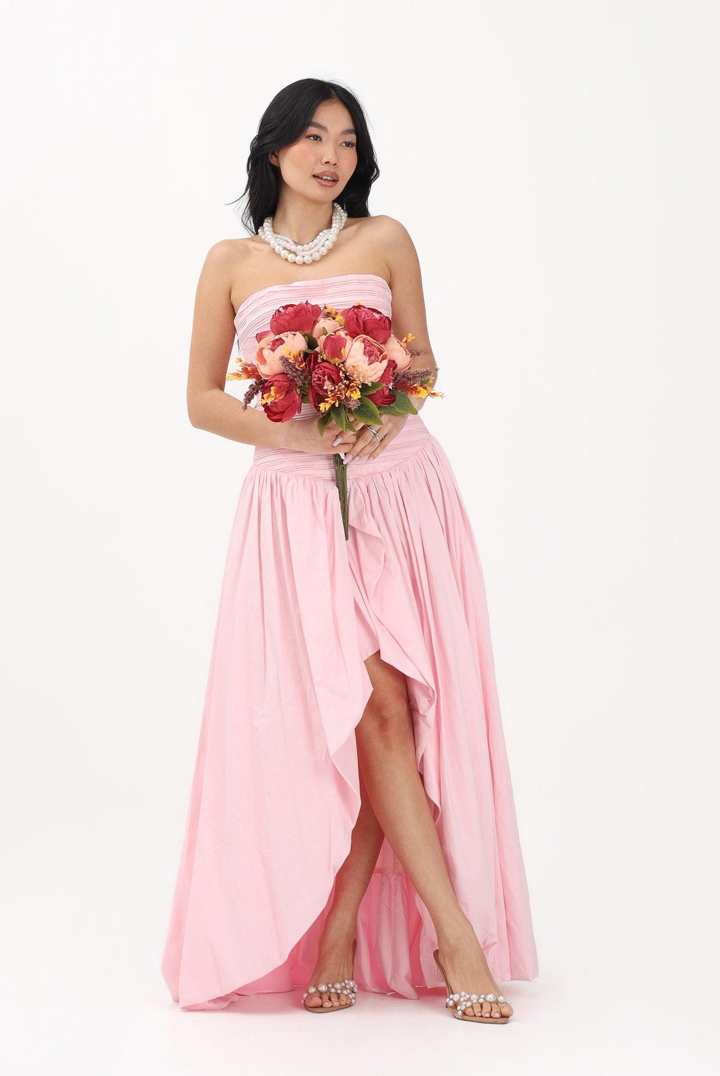 ODI ODI Abito lungo rosa da donna BOSALUNGO110S6 G8 ODI ODI