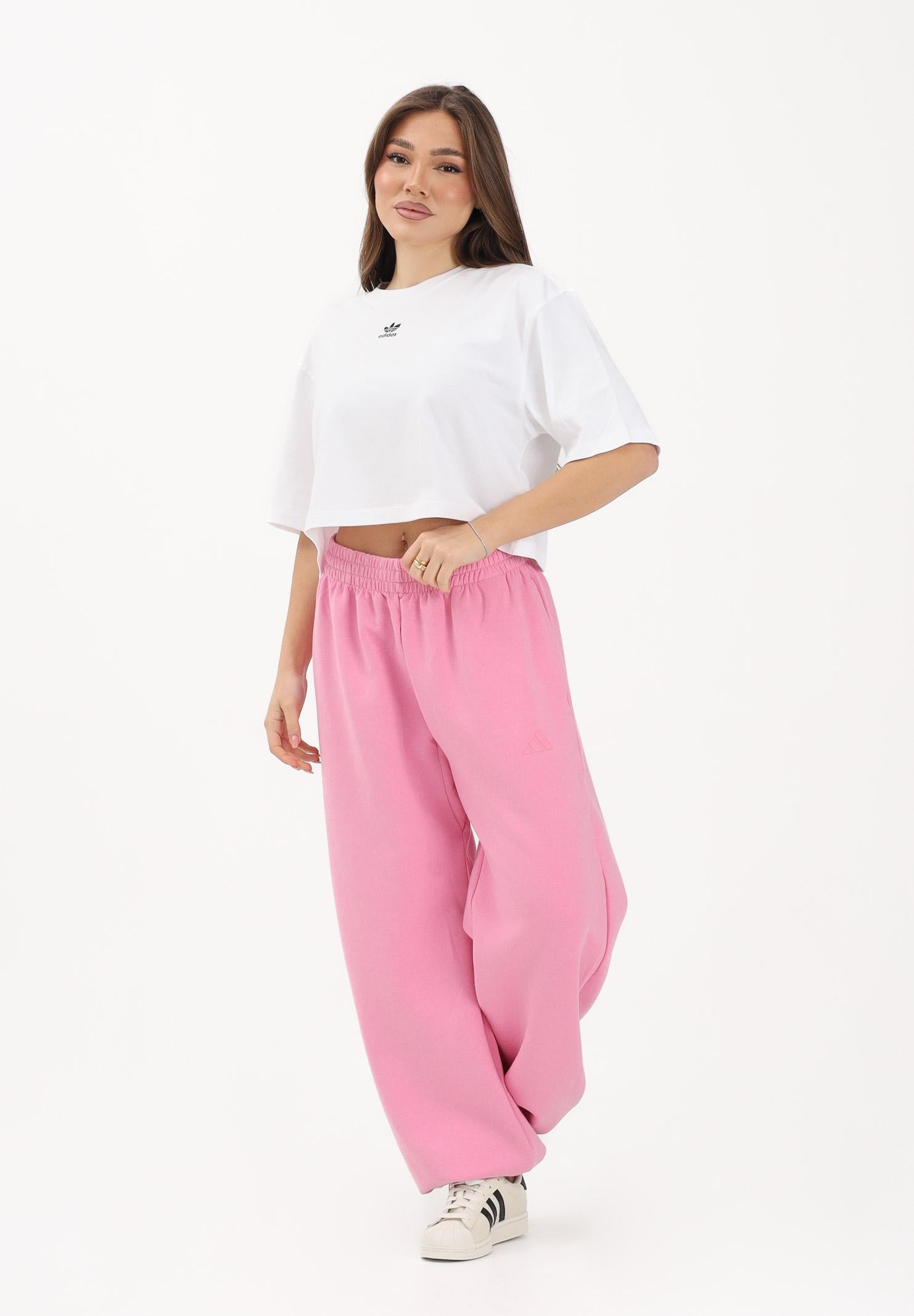 ADIDAS PERFORMANCE Pantalone sportivo Soft Lux Loose rosa da donna KA7019 . ADIDAS PERFORMANCE