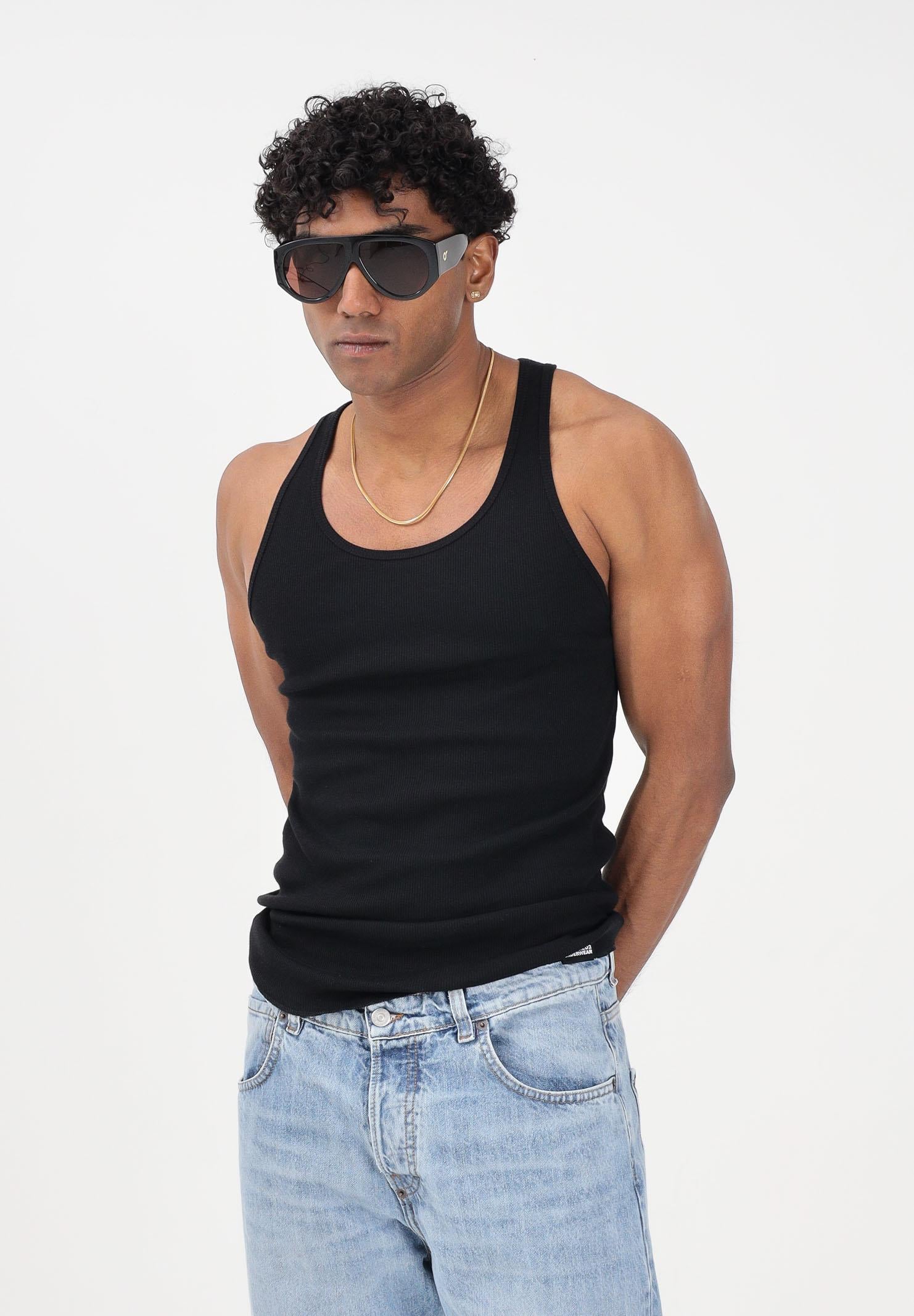 DSQUARED2 Canotta nera da uomo D9D216270 001 DSQUARED2