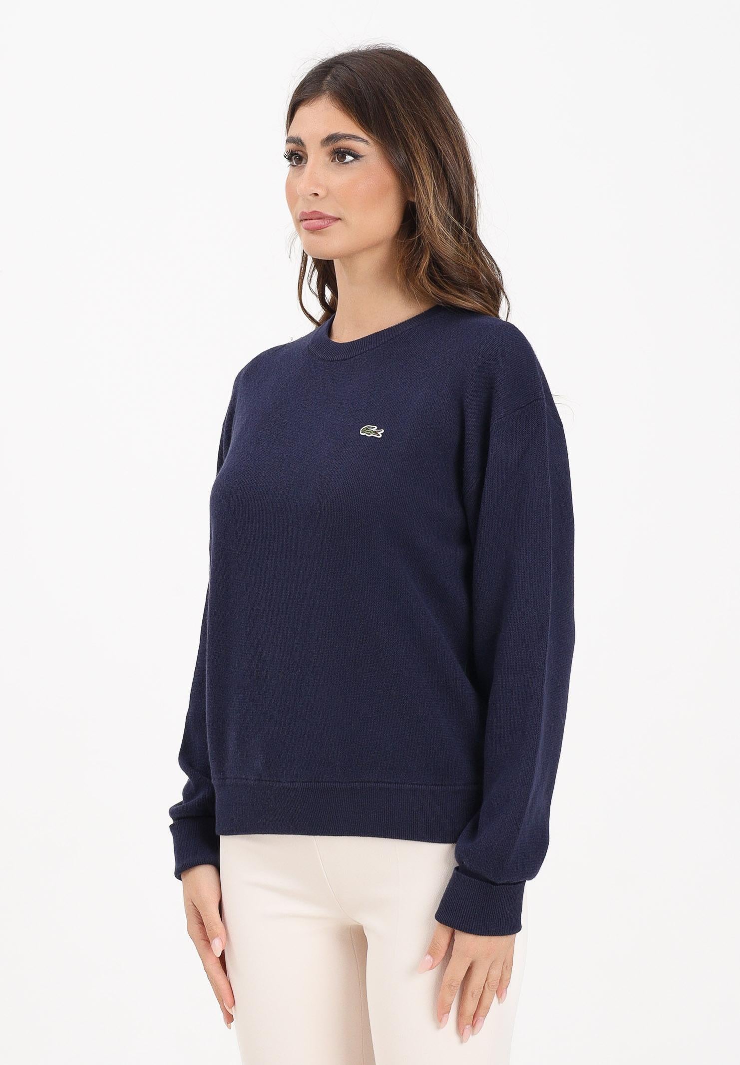 LACOSTE Maglioncino girocollo blu da donna AF4158 166 LACOSTE