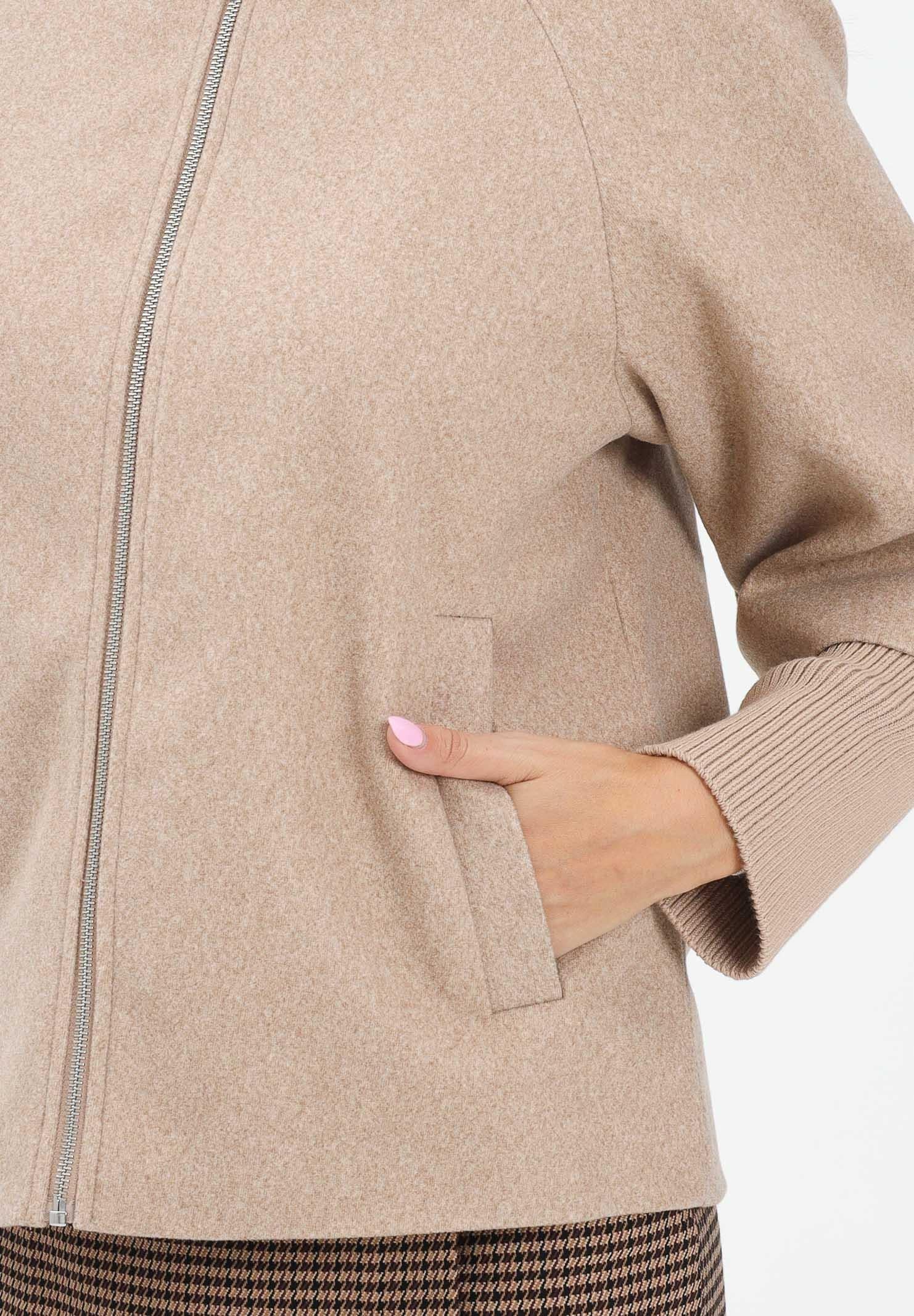 JDY Cappotto corto beige da donna 15353907 Camel JDY