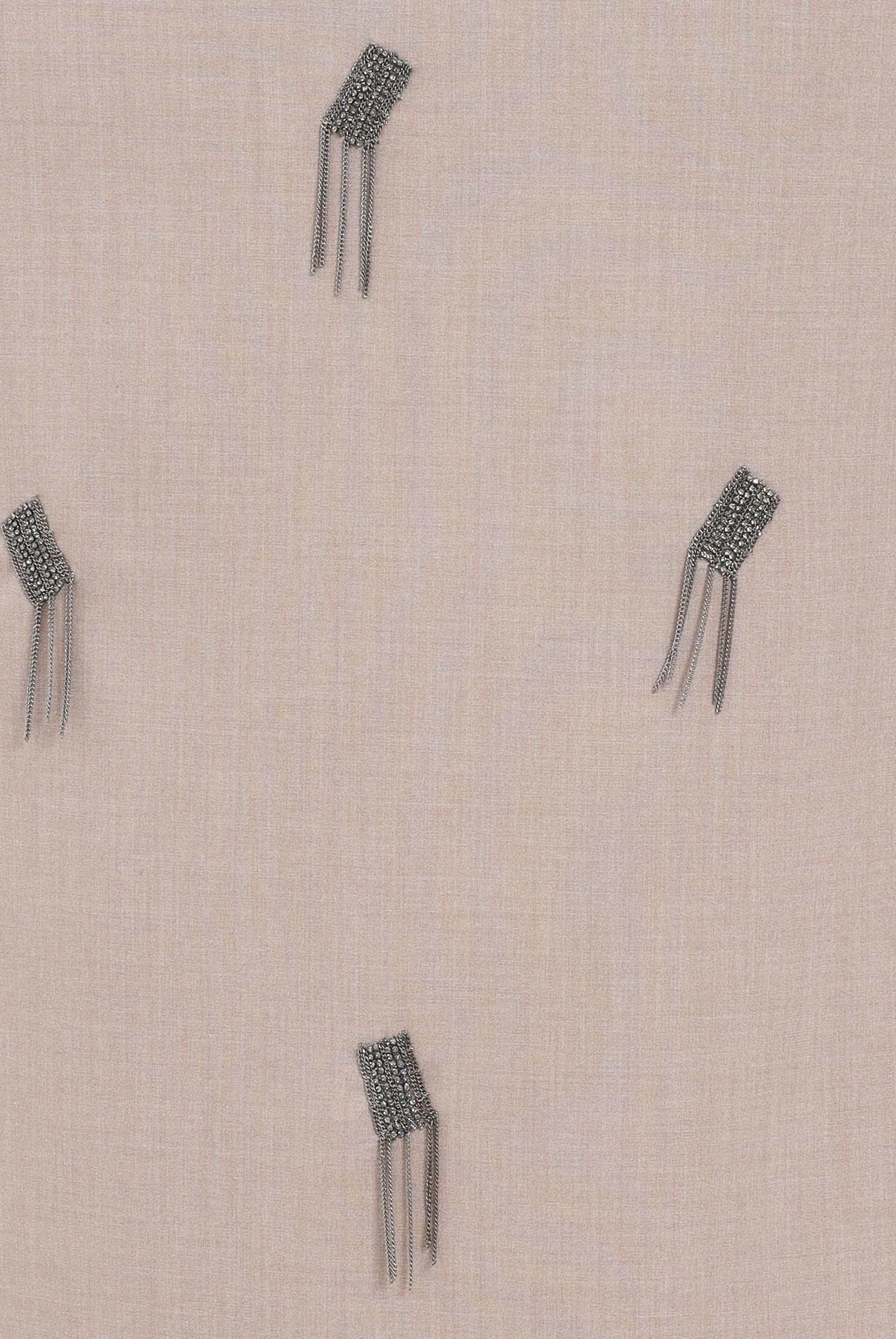 SIMONA CORSELLINI Gonna midi beige da donna con applicazioni gioiello A25CPGO01401-C00235 V0703 SIMONA CORSELLINI