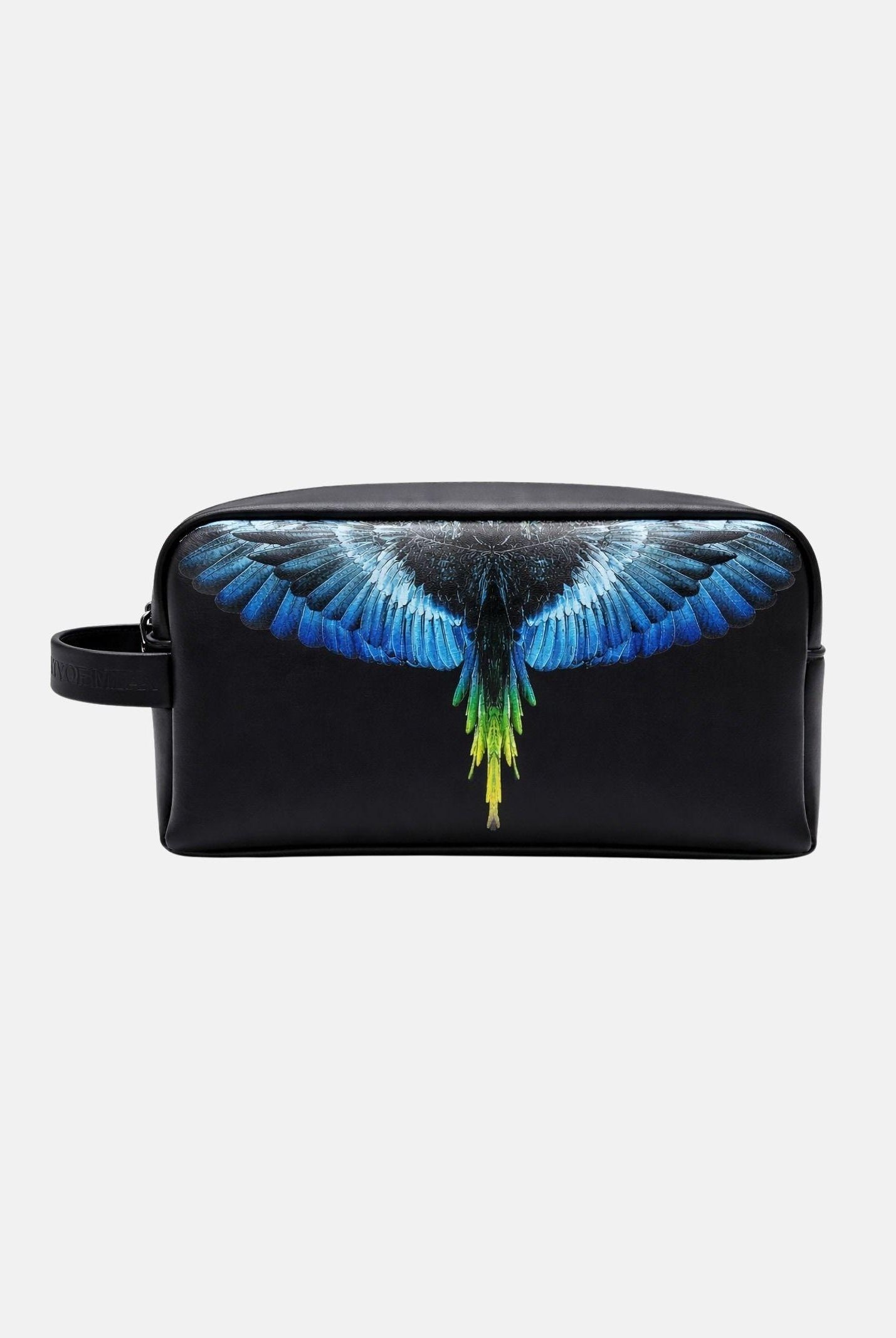 MARCELO BURLON COUNTY OF MILAN Pochette nera da uomo con stampa ali multicolor COMAS2603560895 . MARCELO BURLON COUNTY OF MILAN
