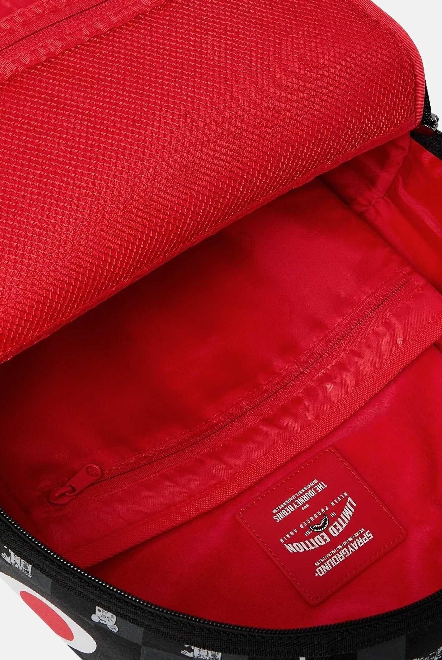 SPRAYGROUND Zaino GRAY PEEKING CHARACTER CHECK DLXSV nero per uomo e donna 910B8872NSZ . SPRAYGROUND