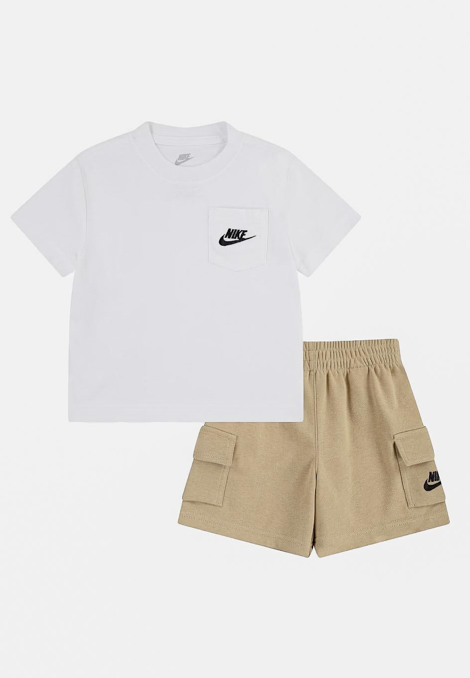 NIKE Completino Sportswear Pocket bianco e beige da bambino 86N041 X3E NIKE