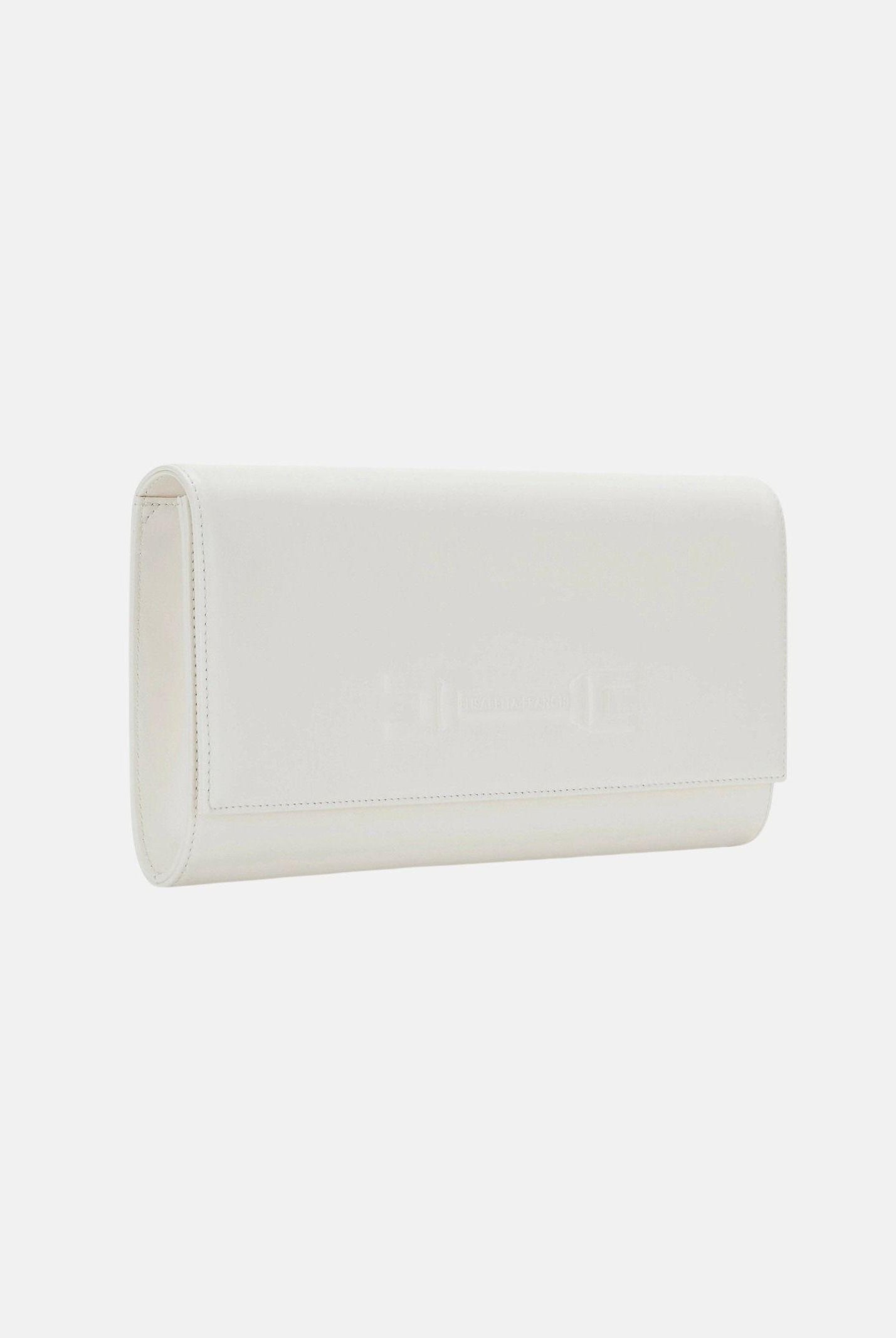 ELISABETTA FRANCHI Pochette avorio da donna realizzata in vera pelle BS99A61E2 360 ELISABETTA FRANCHI